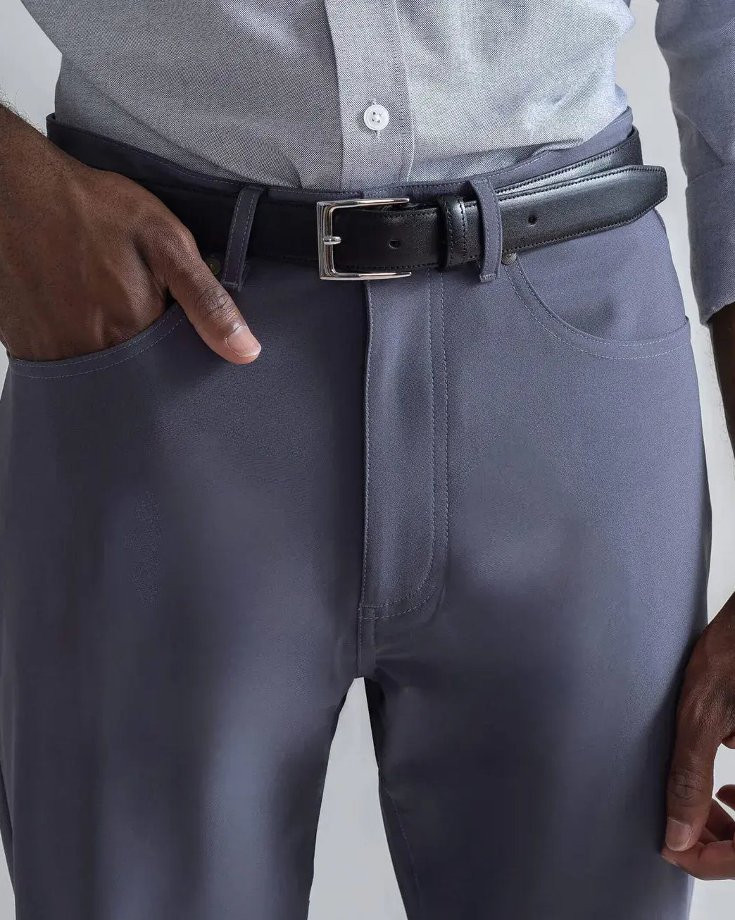 The Dark Grey Performance Stretch Franklin 5 Pocket Custom Pant Custom Pant- Ledbury