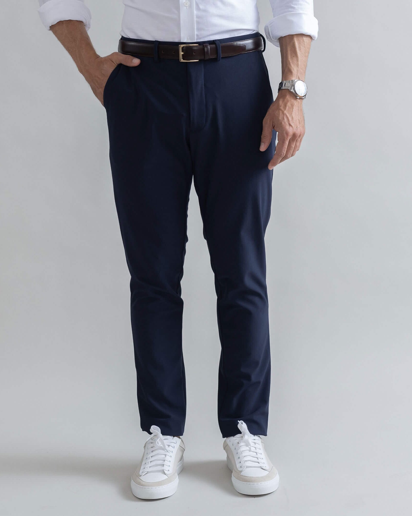 The Navy Performance Stretch Richmond Chino Custom Pant Custom Pant- Ledbury