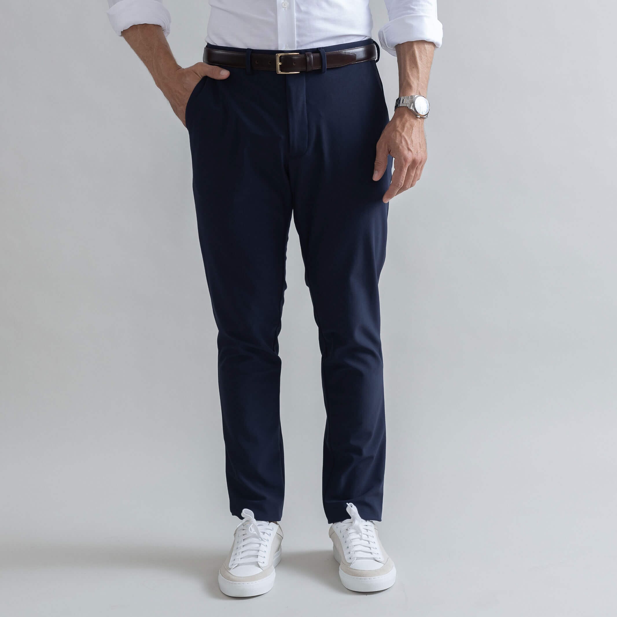 The Navy Performance Stretch Richmond Chino Custom Pant Custom Pant- Ledbury