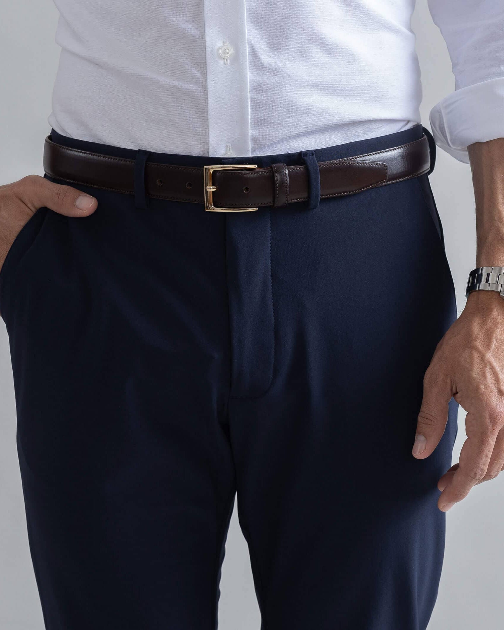 The Navy Performance Stretch Richmond Chino Custom Pant Custom Pant- Ledbury