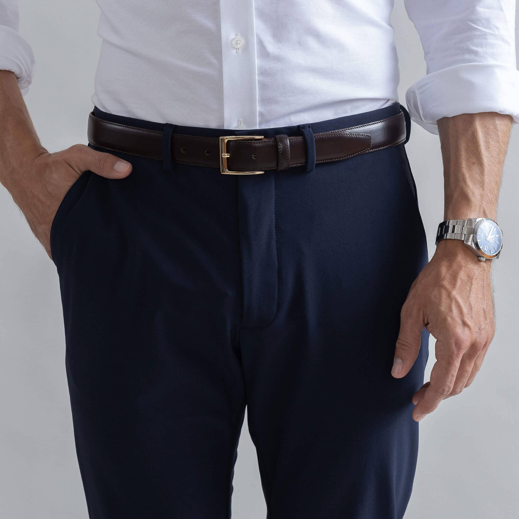 The Navy Performance Stretch Richmond Chino Custom Pant Custom Pant- Ledbury