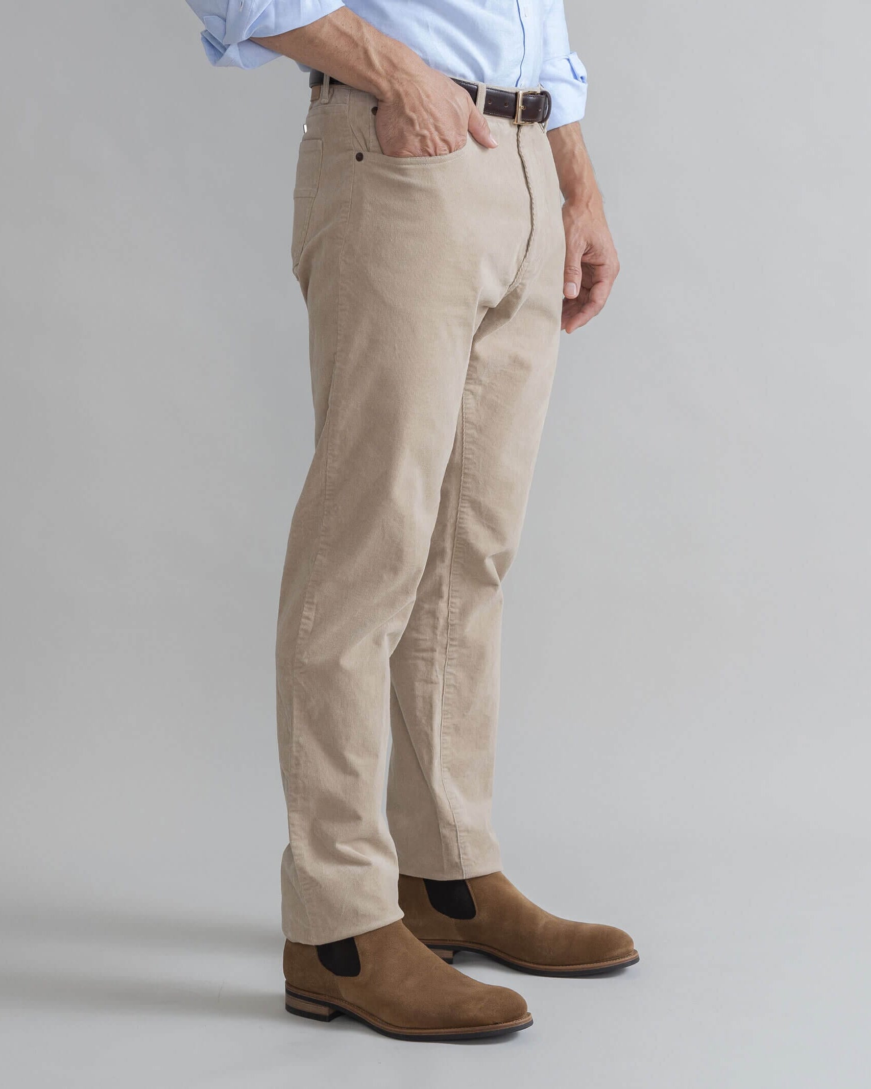 The Tan Corduroy Franklin 5 Pocket Custom Pant Custom Pant- Ledbury