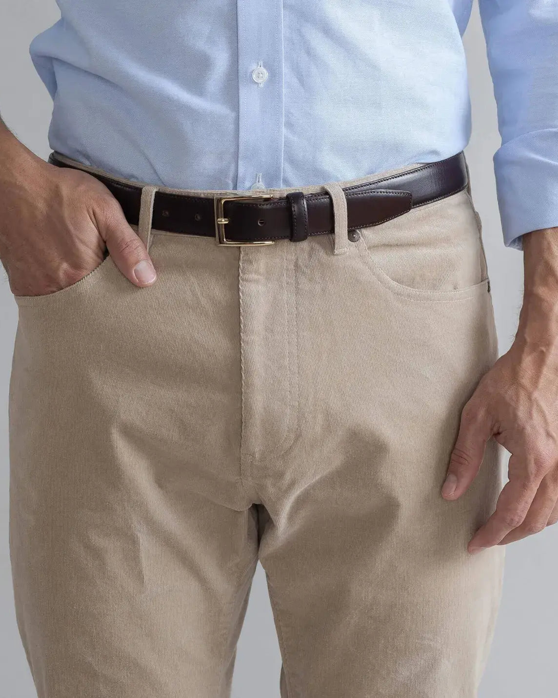The Tan Corduroy Franklin 5 Pocket Custom Pant Custom Pant- Ledbury
