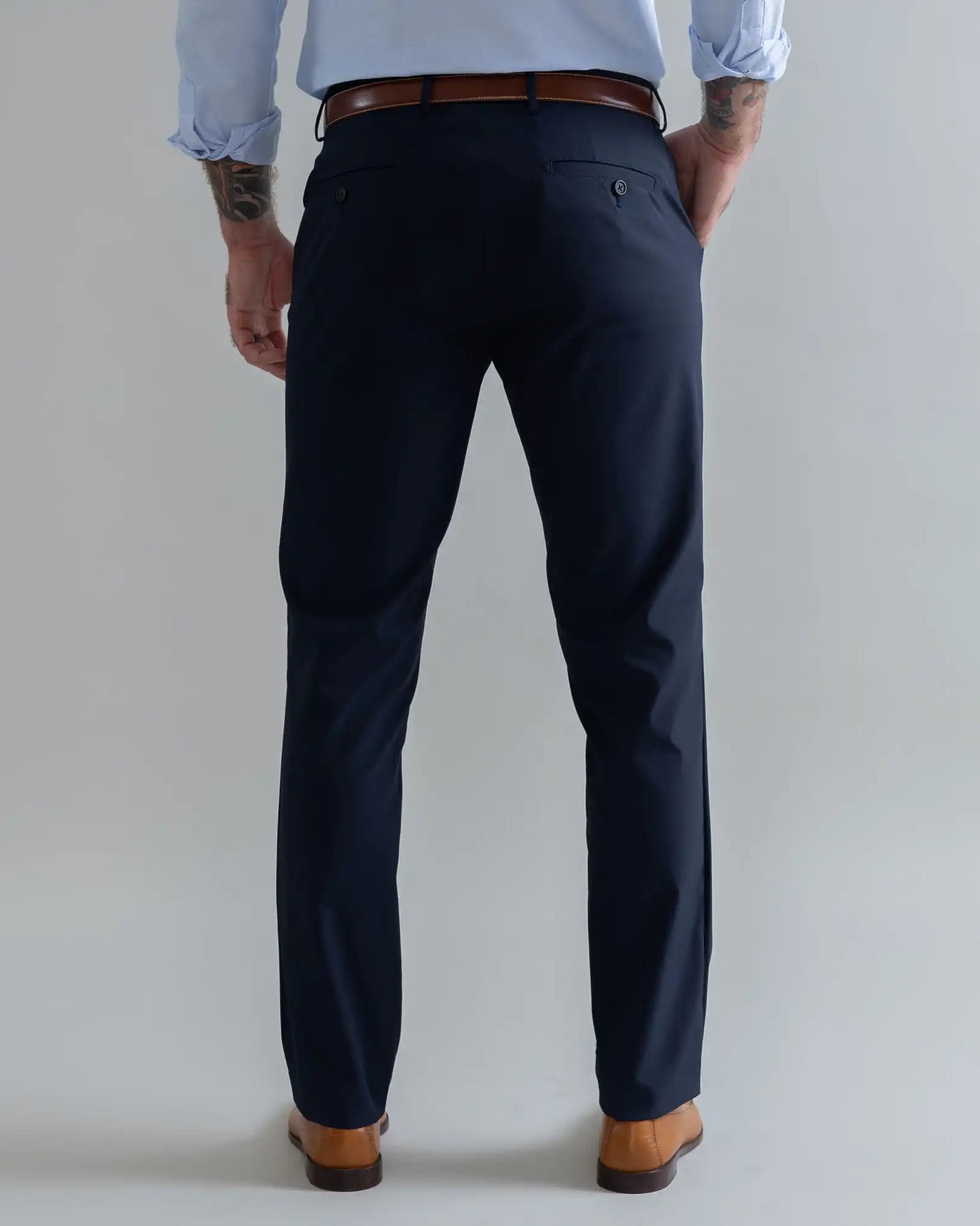 The Navy Performance Richmond Chino Custom Pant Custom Pant- Ledbury