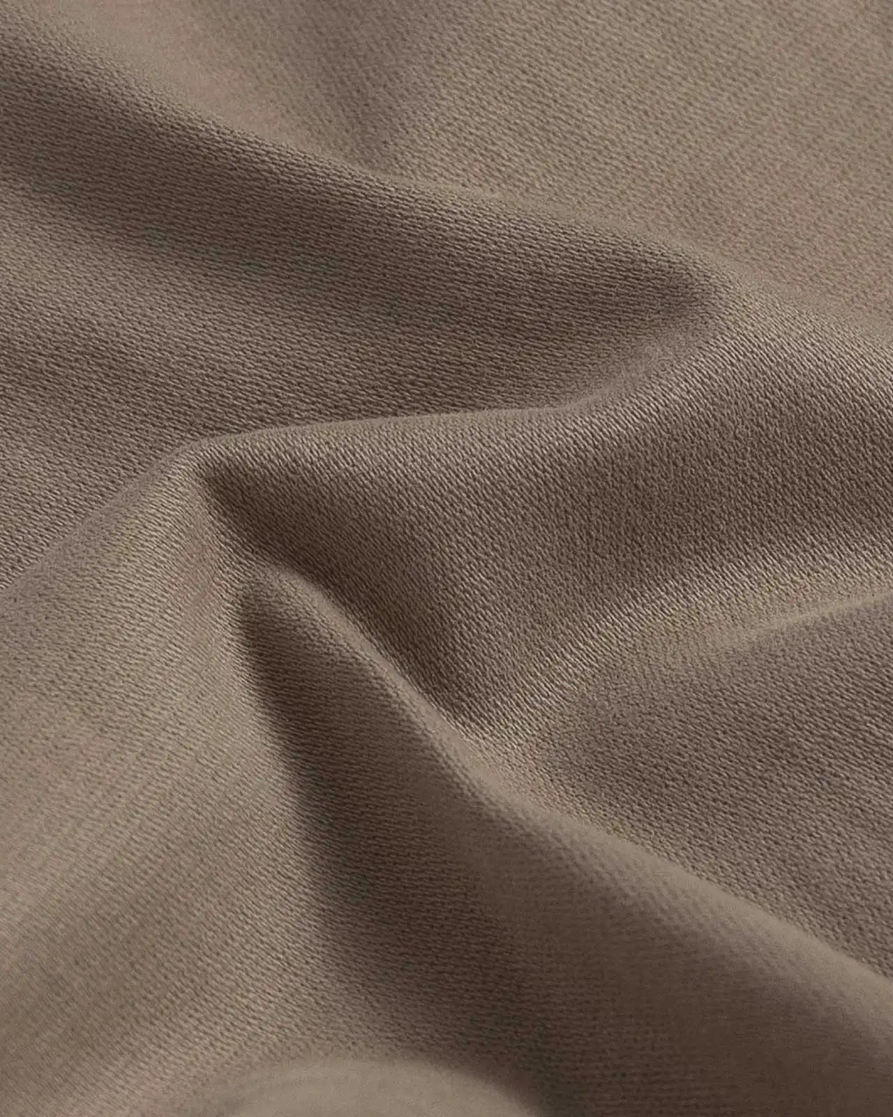 Dark khaki chino pant fit and drape detail