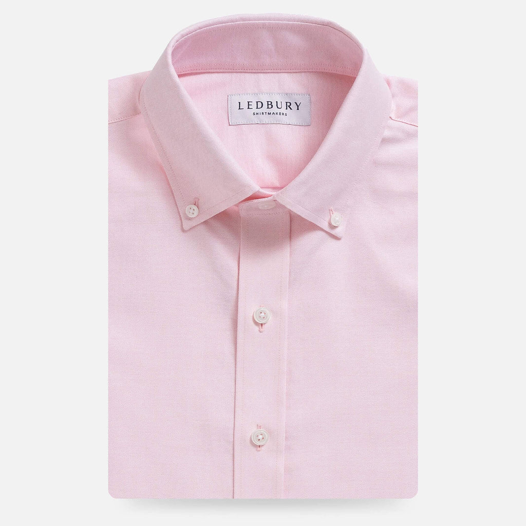 The Pink Mayfield Oxford Custom Shirt Custom Dress Shirt- Ledbury
