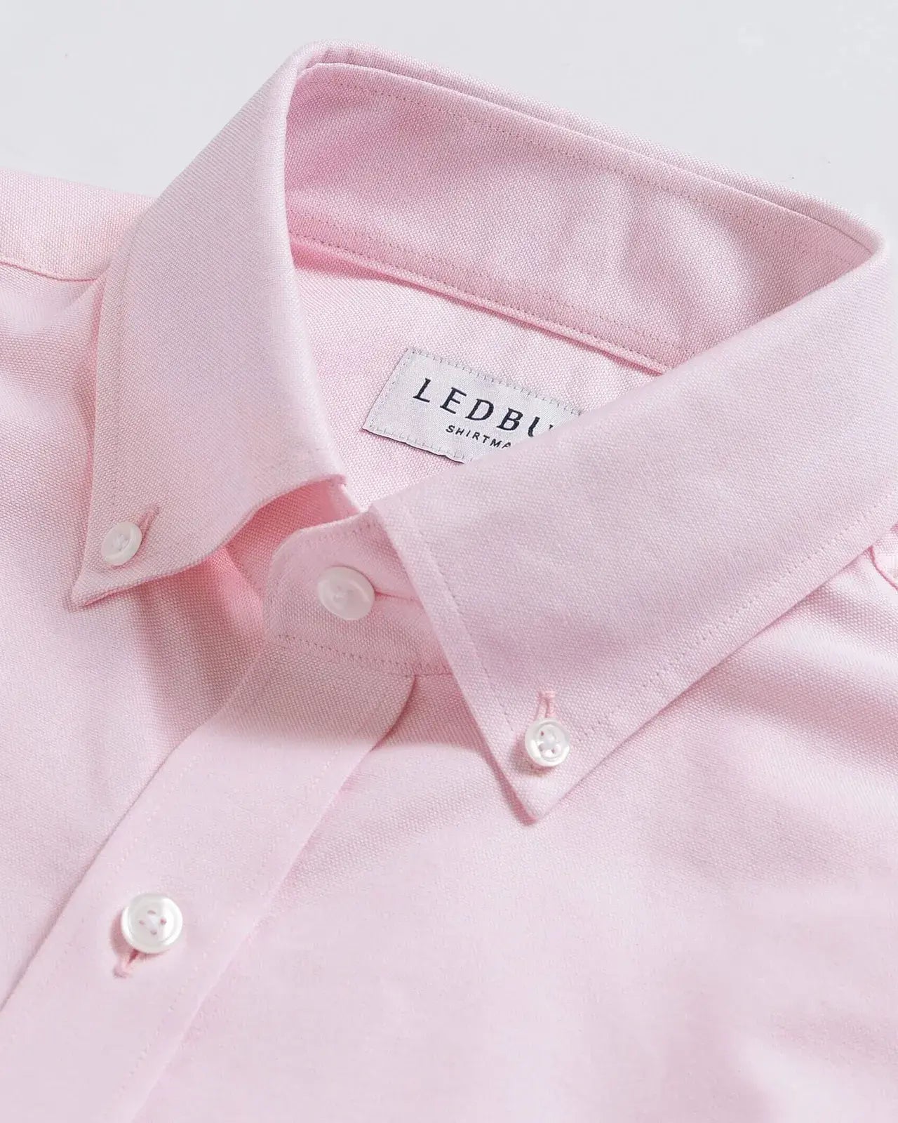 The Pink Mayfield Oxford Custom Shirt Custom Dress Shirt- Ledbury