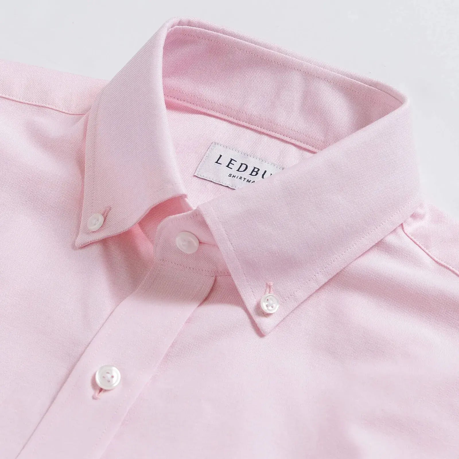 The Pink Mayfield Oxford Custom Shirt Custom Dress Shirt- Ledbury