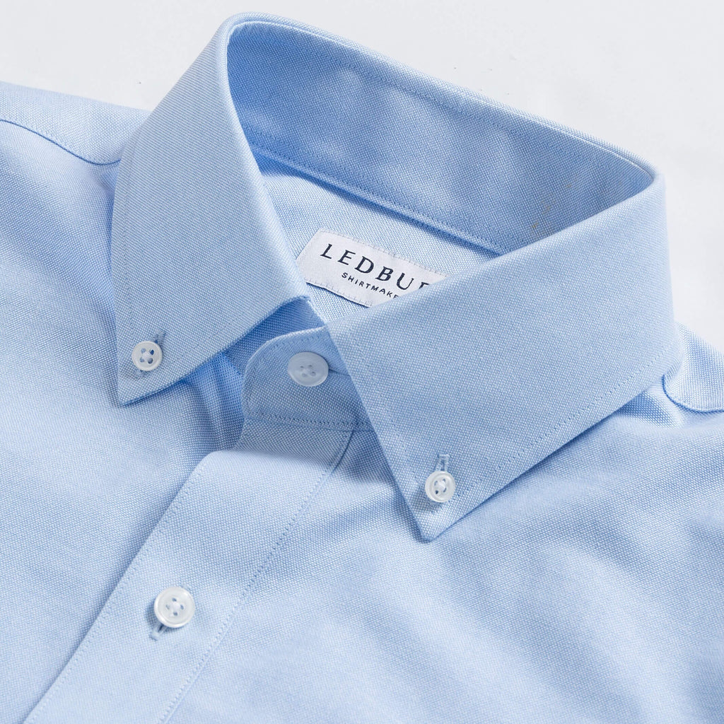 The Light Blue Mayfield Oxford Popover Custom Shirt Custom Casual Shirt- Ledbury