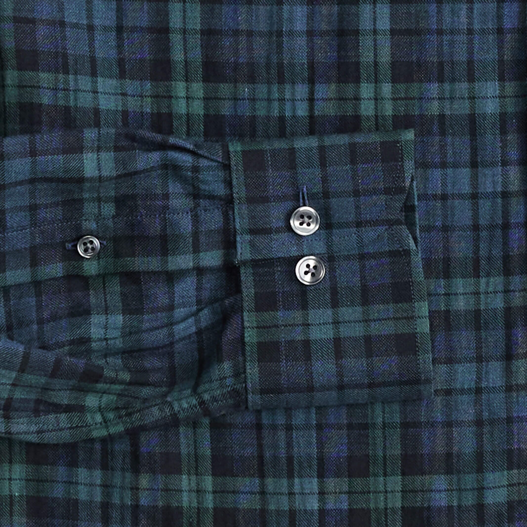 The Evergreen Esler Brushed Plaid Custom Shirt Custom Casual Shirt- Ledbury