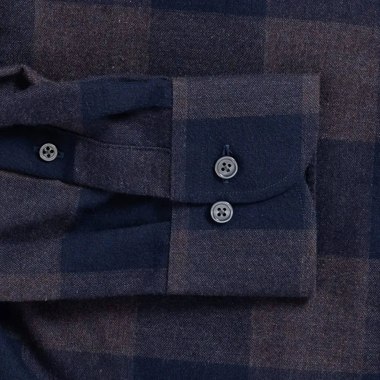 The Navy Kenesaw Flannel Custom Shirt Custom Casual Shirt- Ledbury