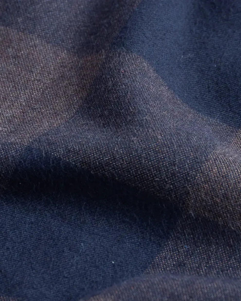 The Navy Kenesaw Flannel Custom Shirt Custom Casual Shirt- Ledbury