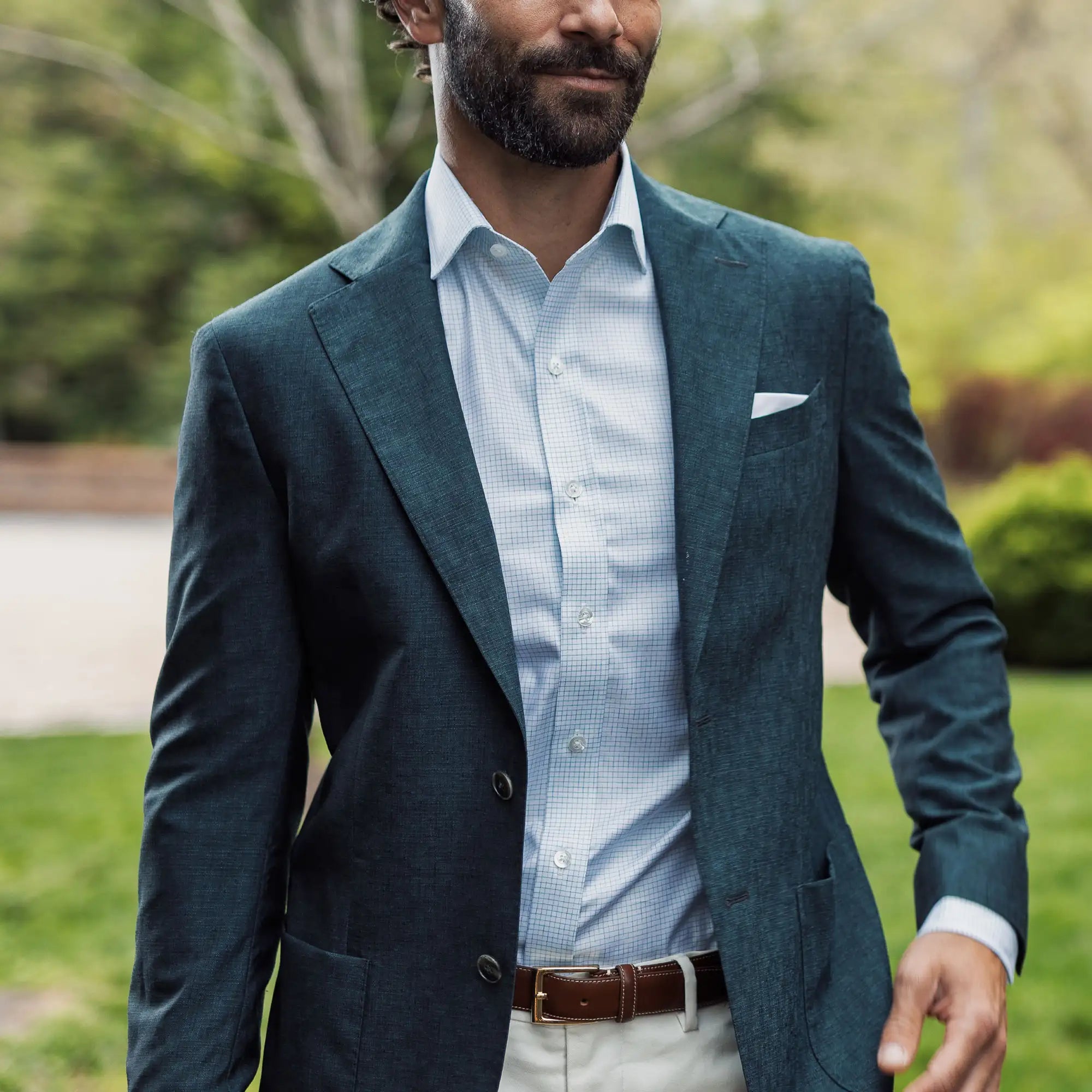 The Leaf Kentland Check Custom Shirt Custom Dress Shirt- Ledbury