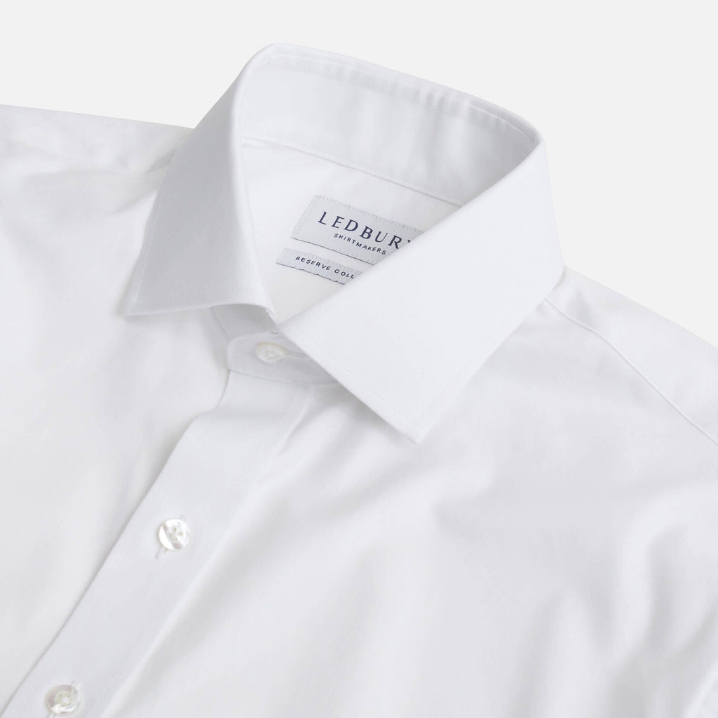 The White King Fine Twill Custom Shirt Custom Dress Shirt- Ledbury