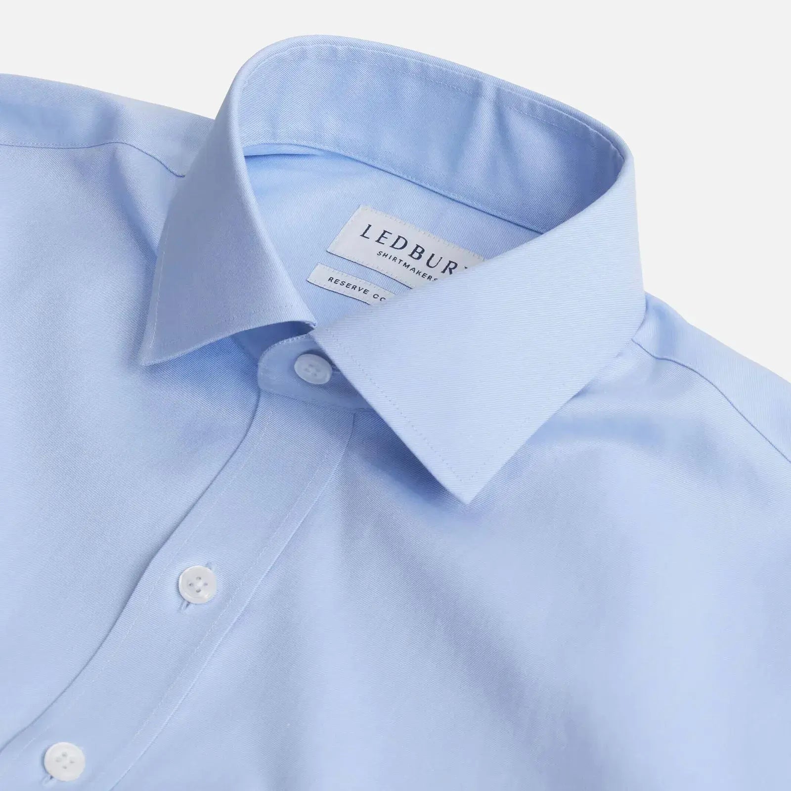 The Light Blue King Fine Twill Custom Shirt Custom Dress Shirt- Ledbury