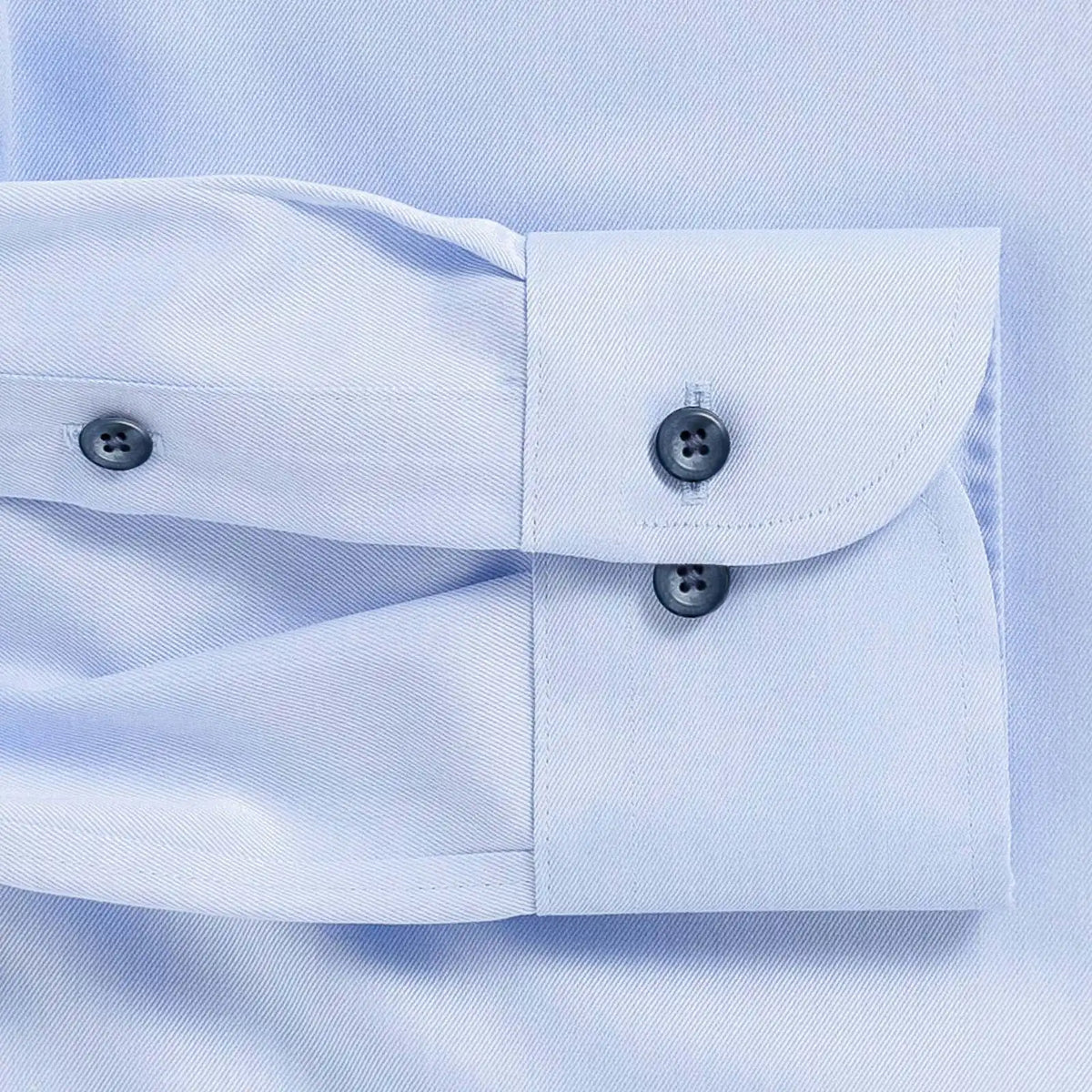 The Light Blue Sanders Non Iron Fine Twill with Blue Buttons Custom Shirt Custom Dress Shirt- Ledbury