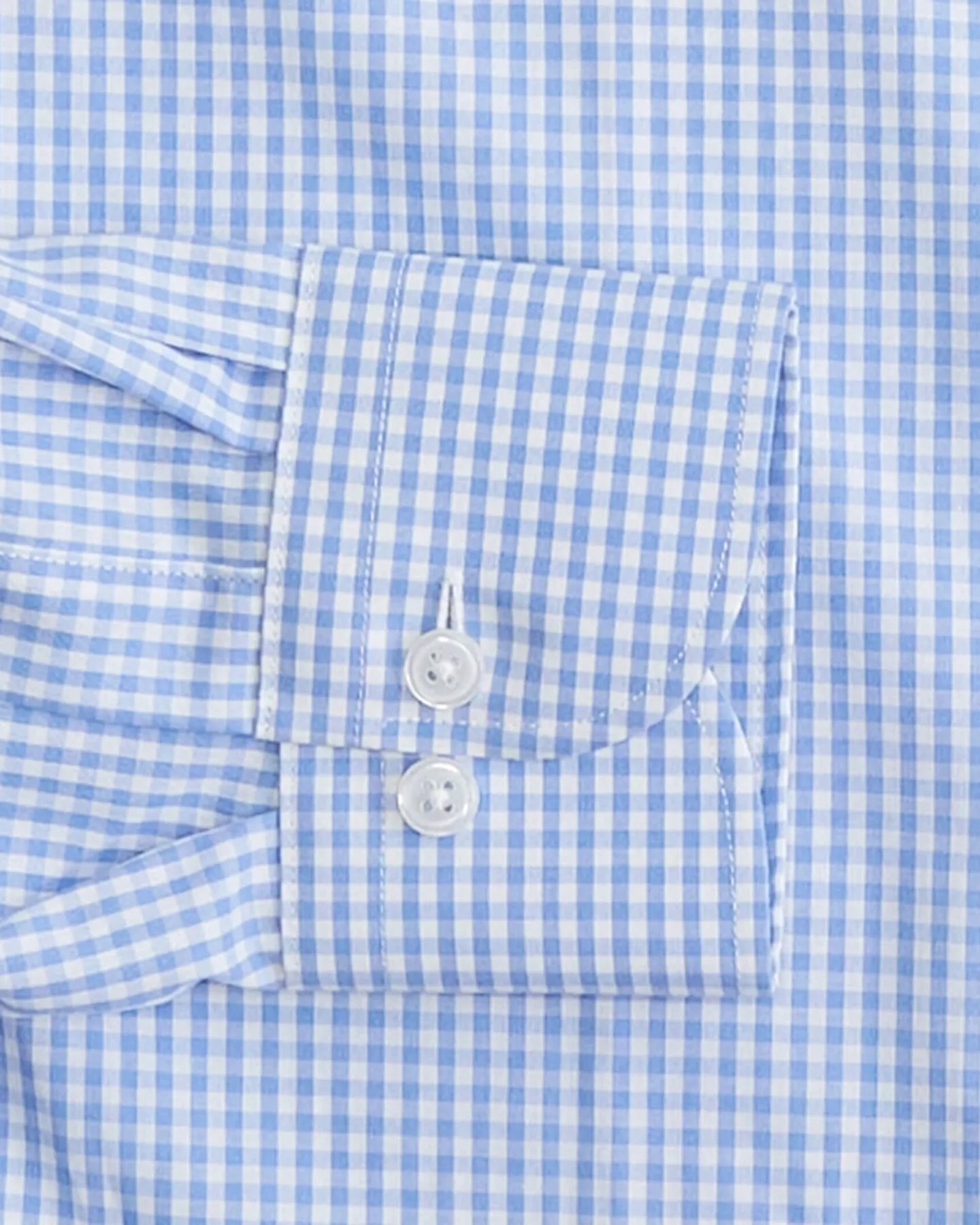 The Blue Wheeler Non Iron Gingham Custom Shirt Custom Dress Shirt- Ledbury