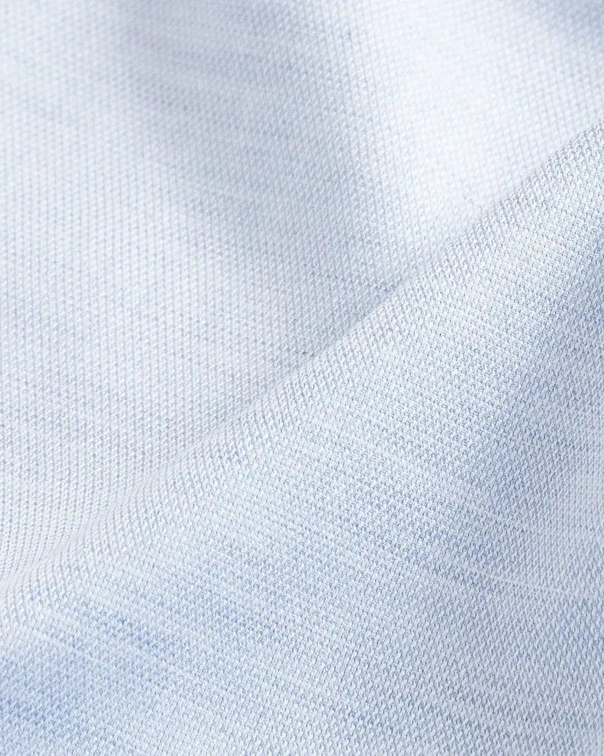 The Light Blue Brompton Mouline Custom Shirt Custom Dress Shirt- Ledbury