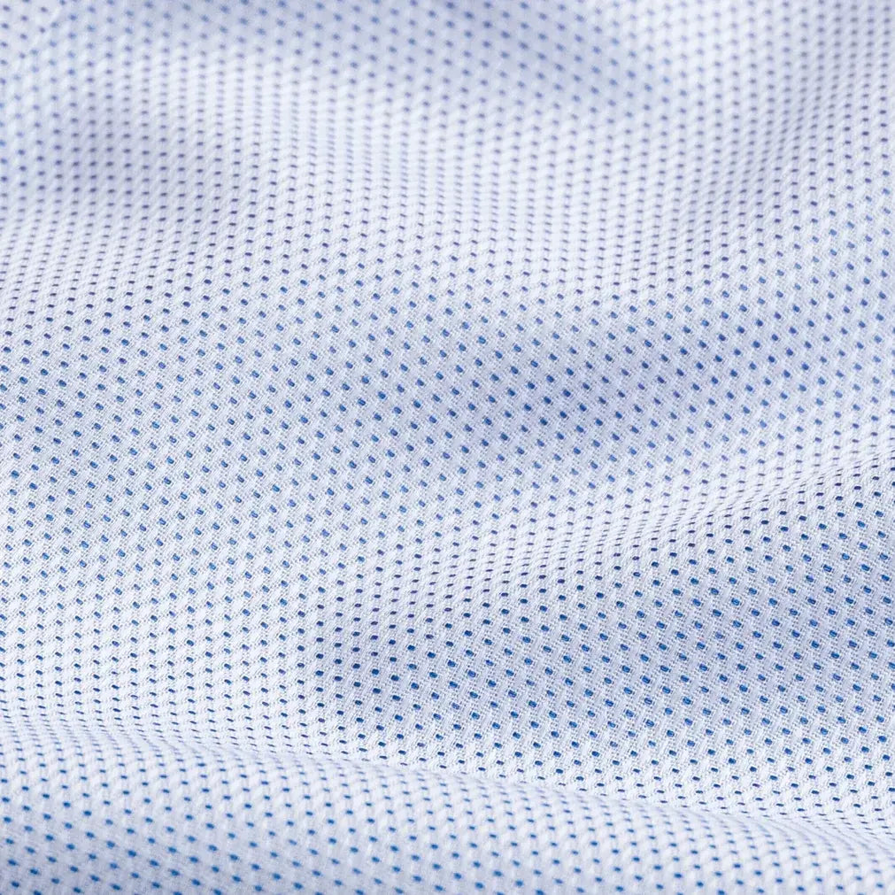 The Light Blue Albright Dot Custom Shirt Custom Dress Shirt- Ledbury