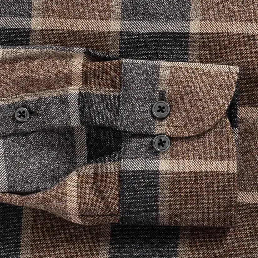 The Cedar Hartmann Flannel Custom Shirt Custom Casual Shirt- Ledbury
