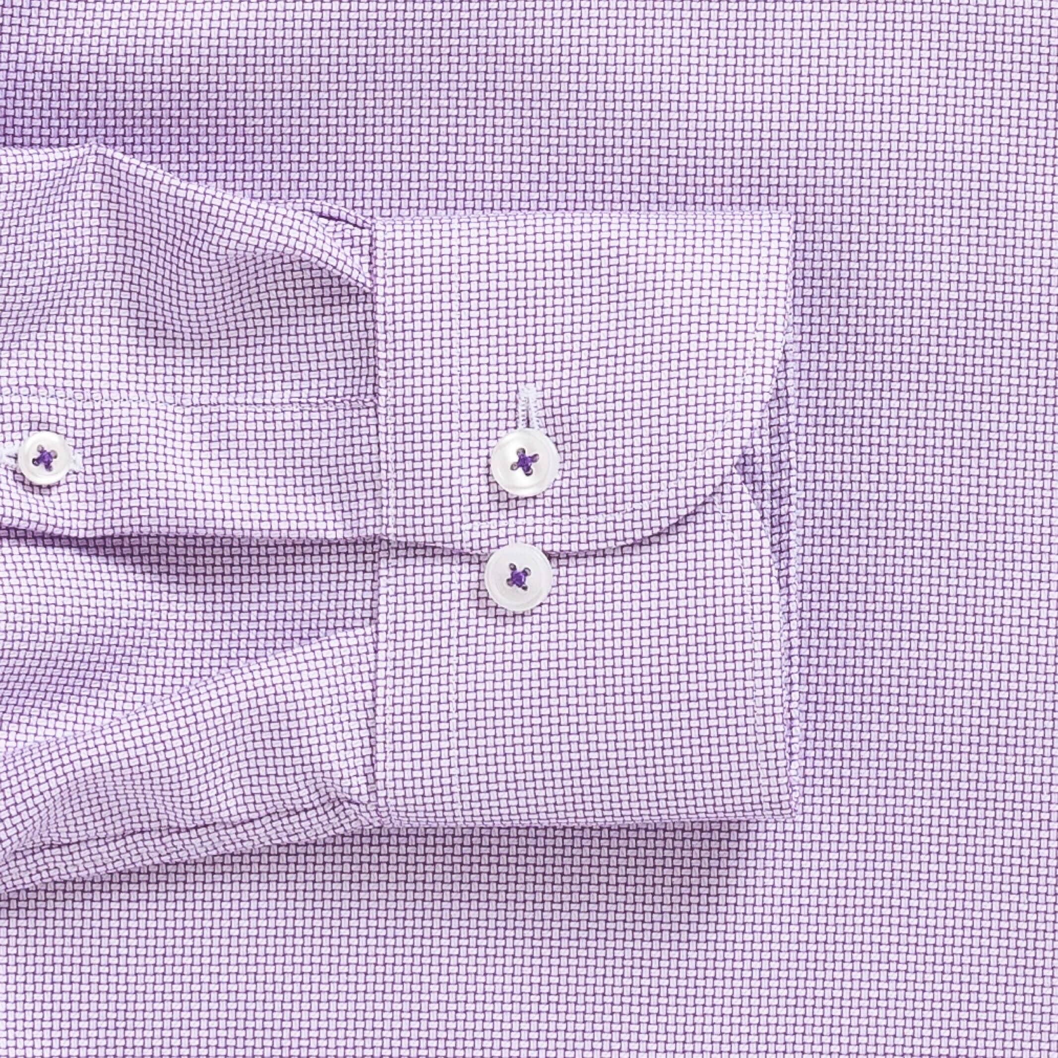 The Purple Alston Non Iron Dobby Custom Shirt Custom Dress Shirt- Ledbury