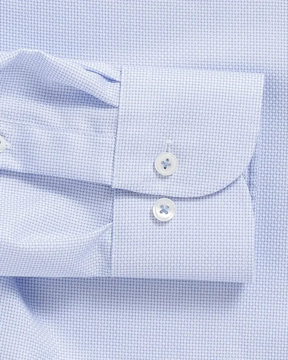 The Sky Blue Alston Non Iron Dobby Custom Shirt Custom Dress Shirt- Ledbury