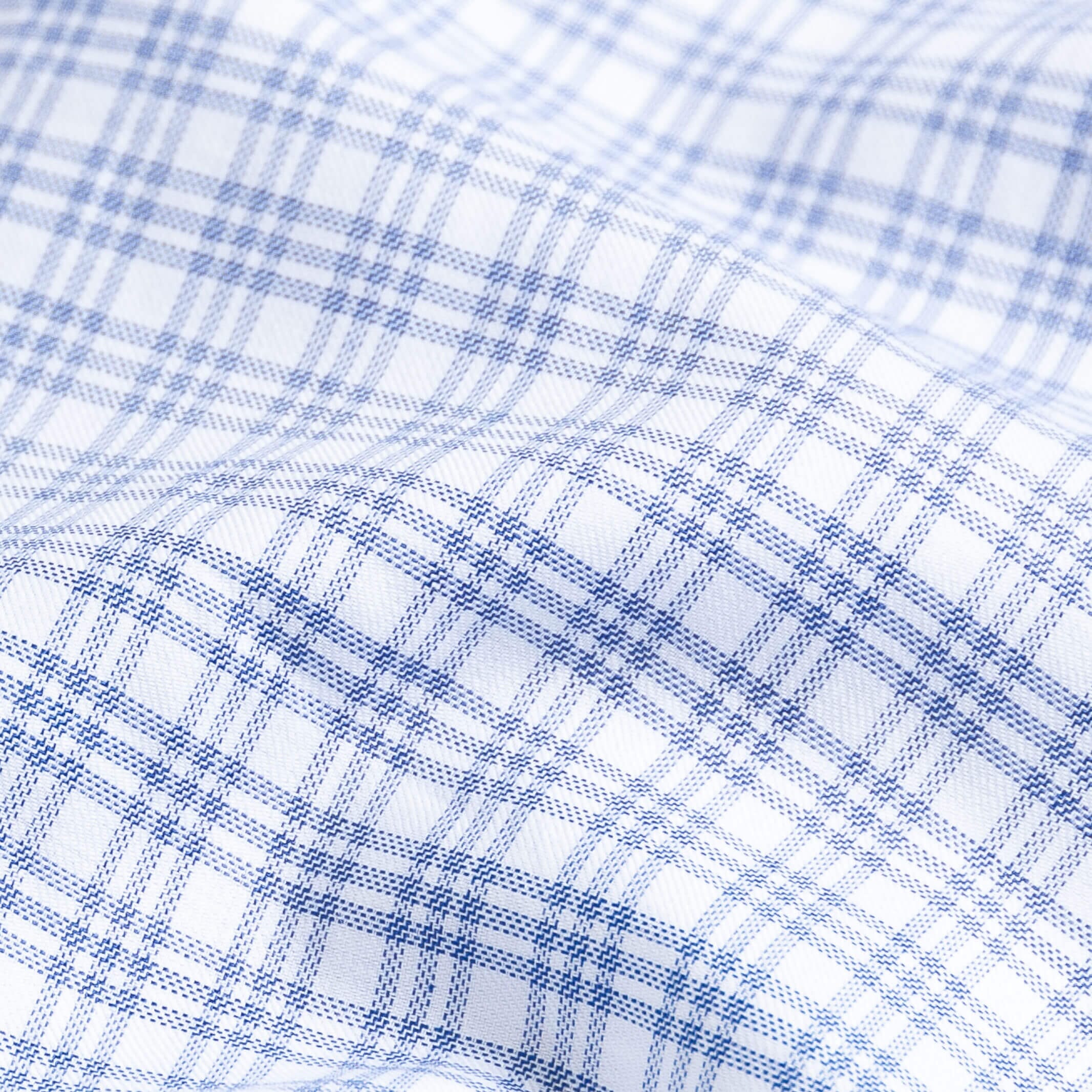 The Blue Nobleman Plaid Custom Shirt Custom Casual Shirt- Ledbury