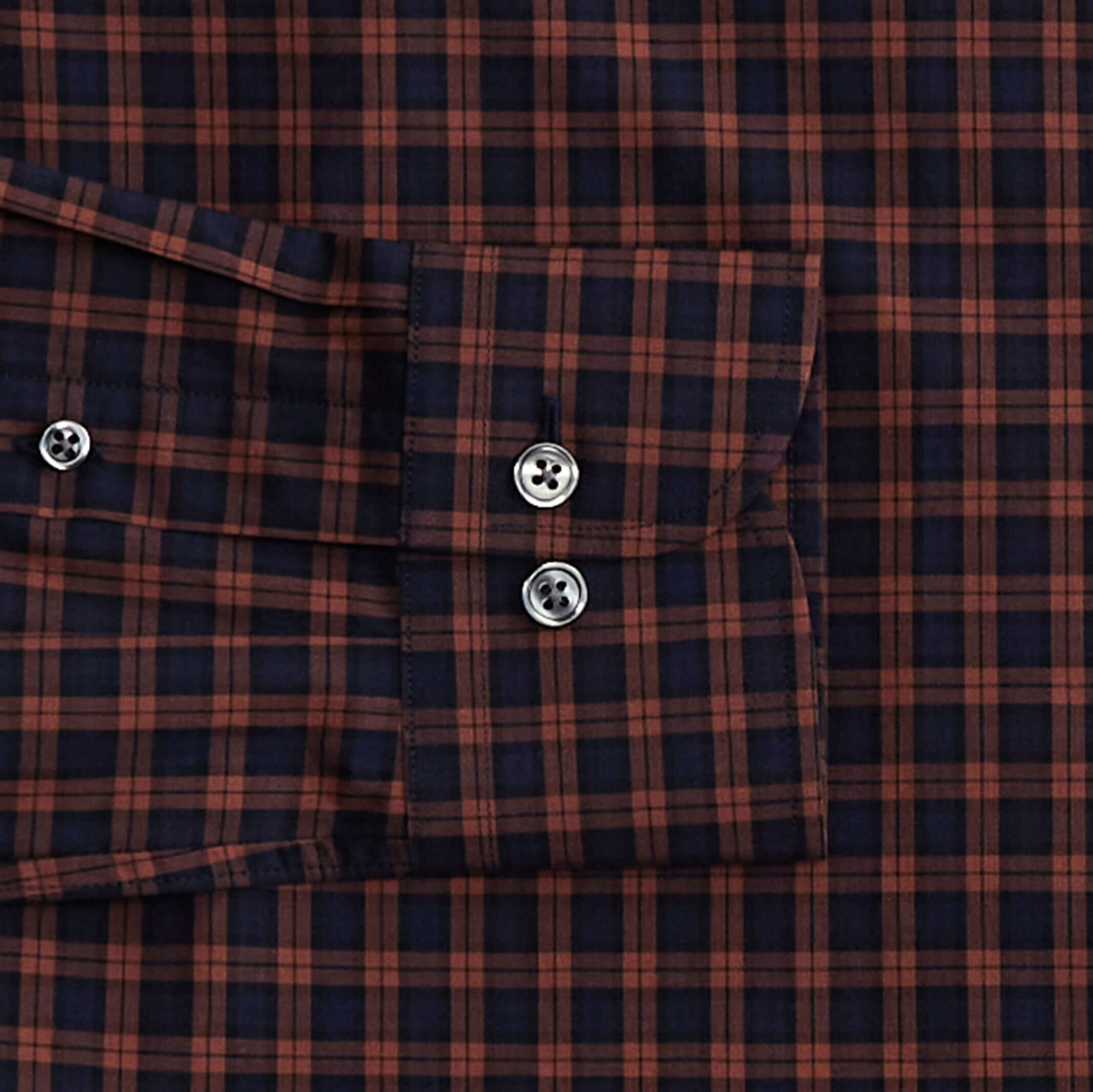The Rust Elmsmere Plaid Custom Shirt Custom Dress Shirt- Ledbury