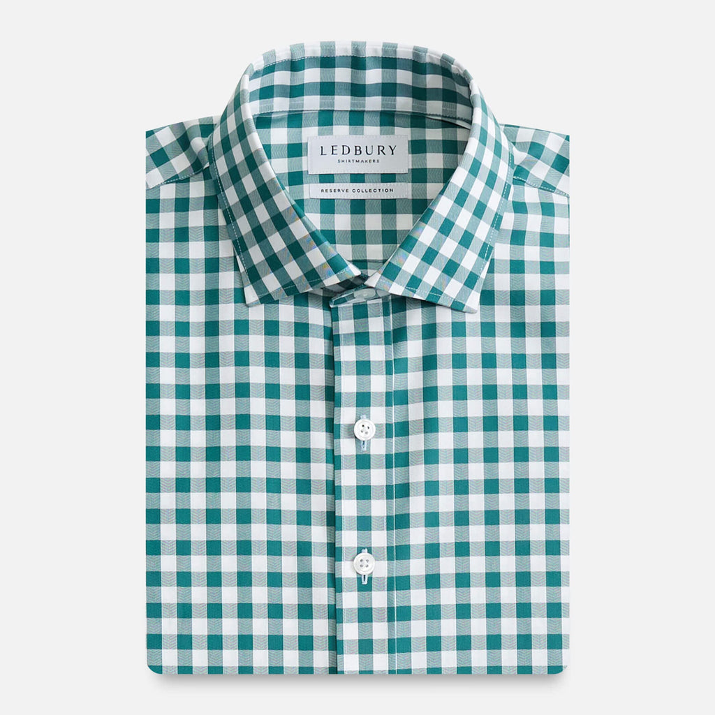 The Juniper Wrenfield Gingham Custom Shirt Custom Dress Shirt- Ledbury