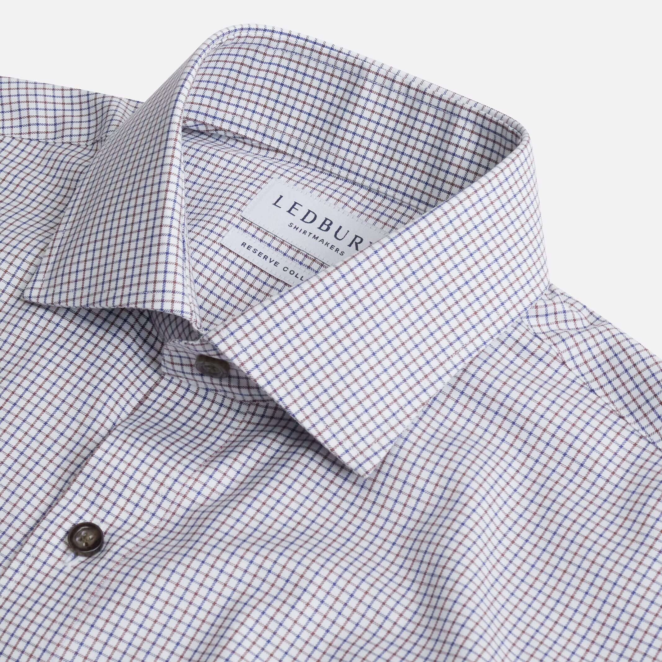 The Brown Gelder Check Custom Shirt Custom Dress Shirt- Ledbury