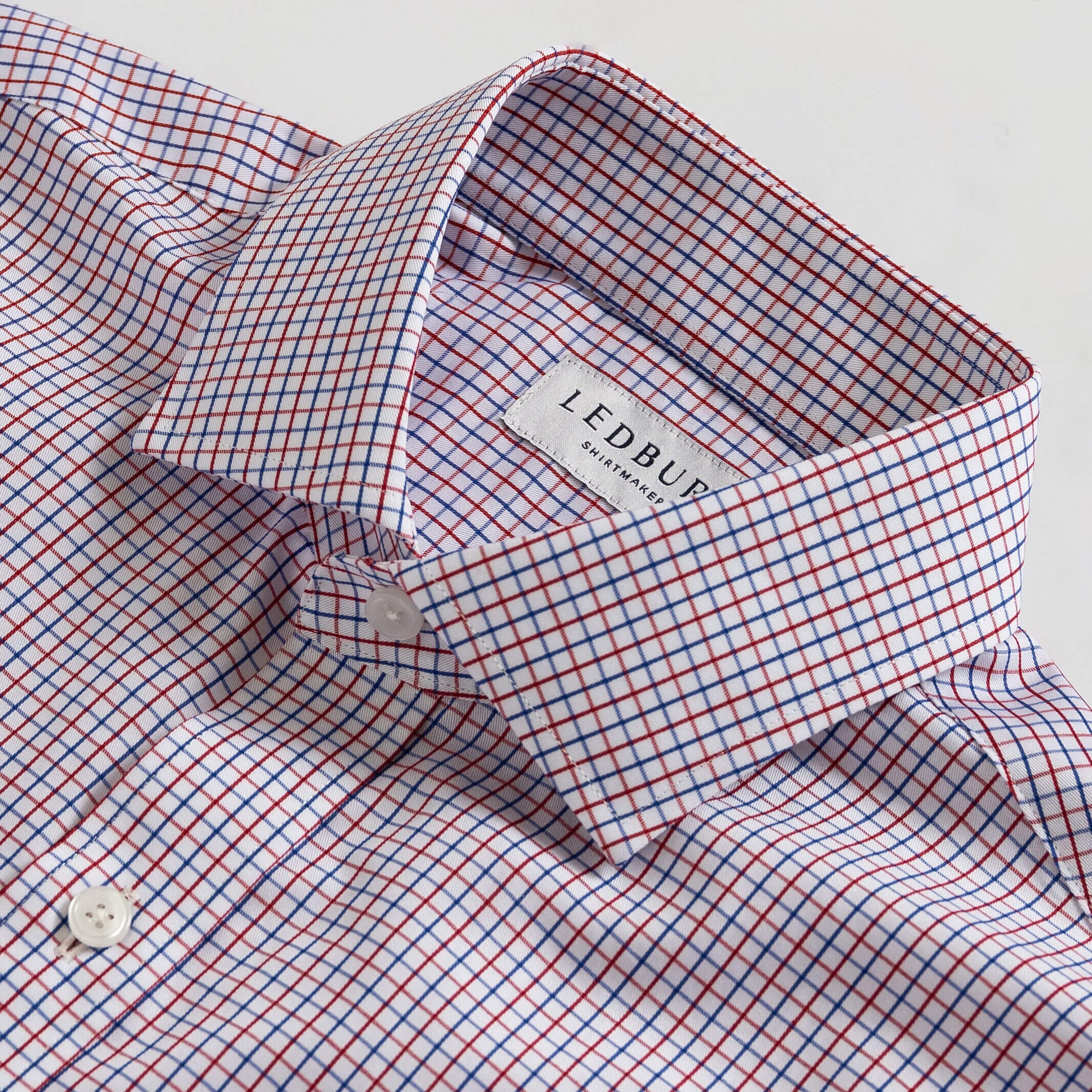 The Red Hughes Check Custom Shirt Custom Dress Shirt- Ledbury