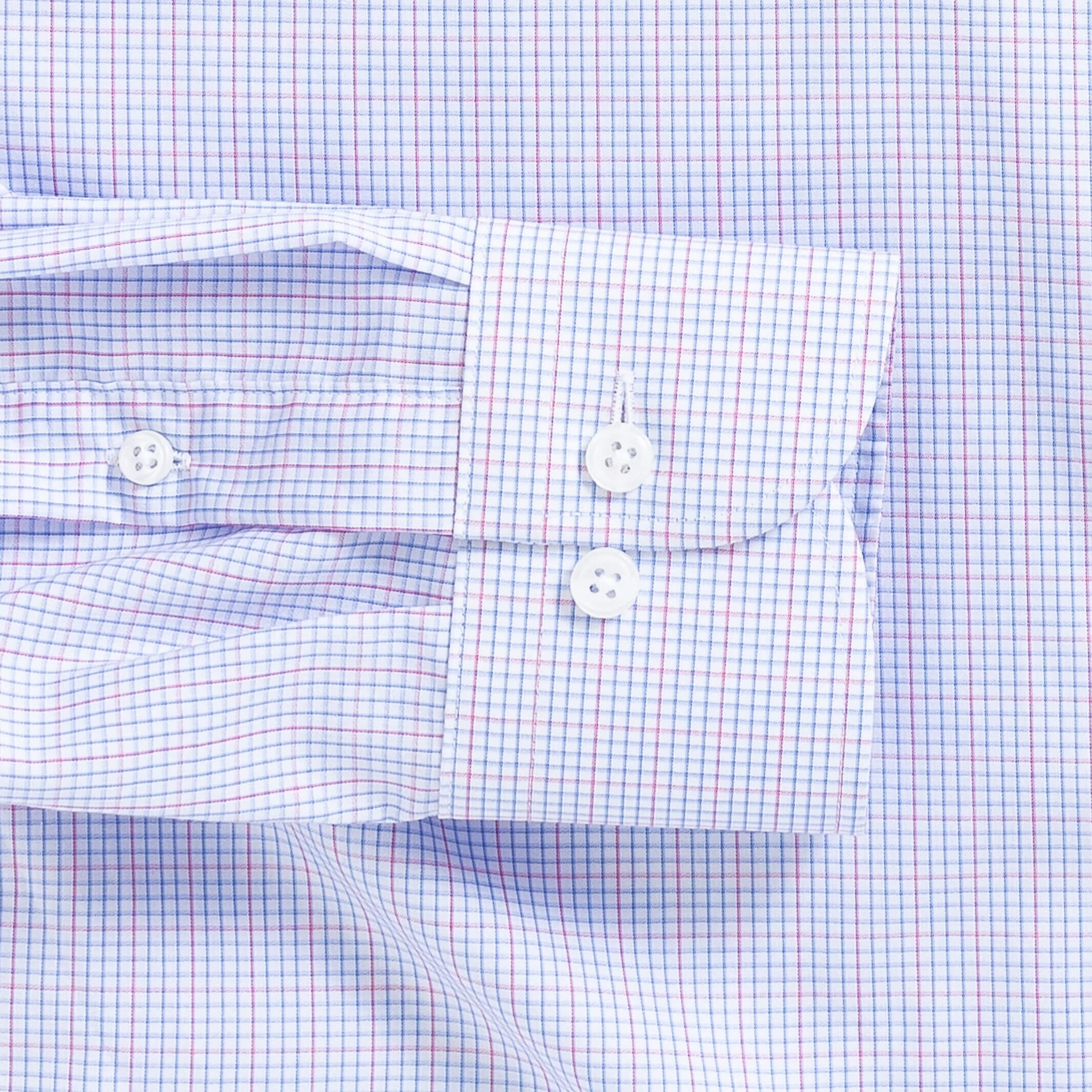 The Pink Kent Windowpane Check Custom Shirt Custom Dress Shirt- Ledbury
