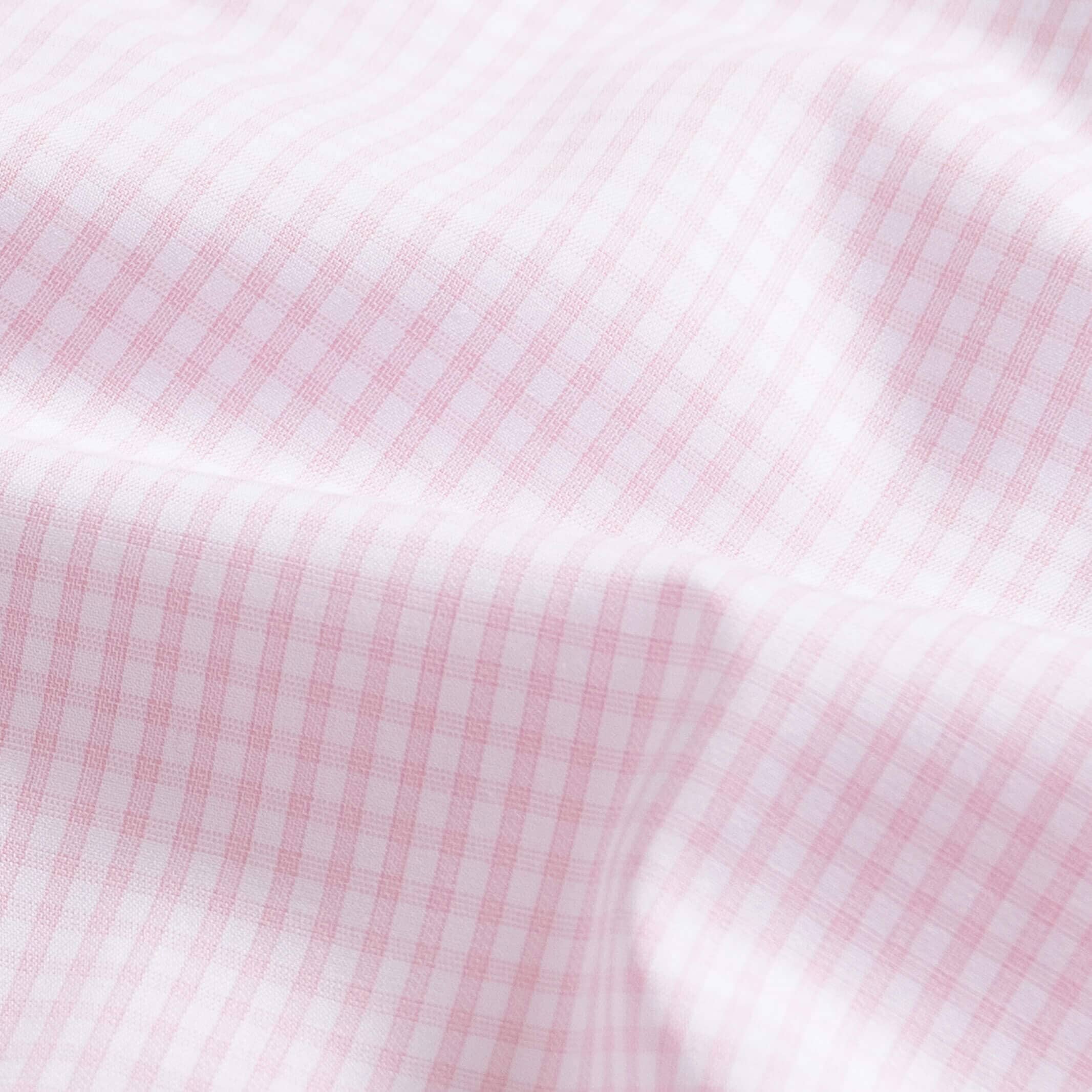 The Pink Kent Gingham Custom Shirt Custom Dress Shirt- Ledbury