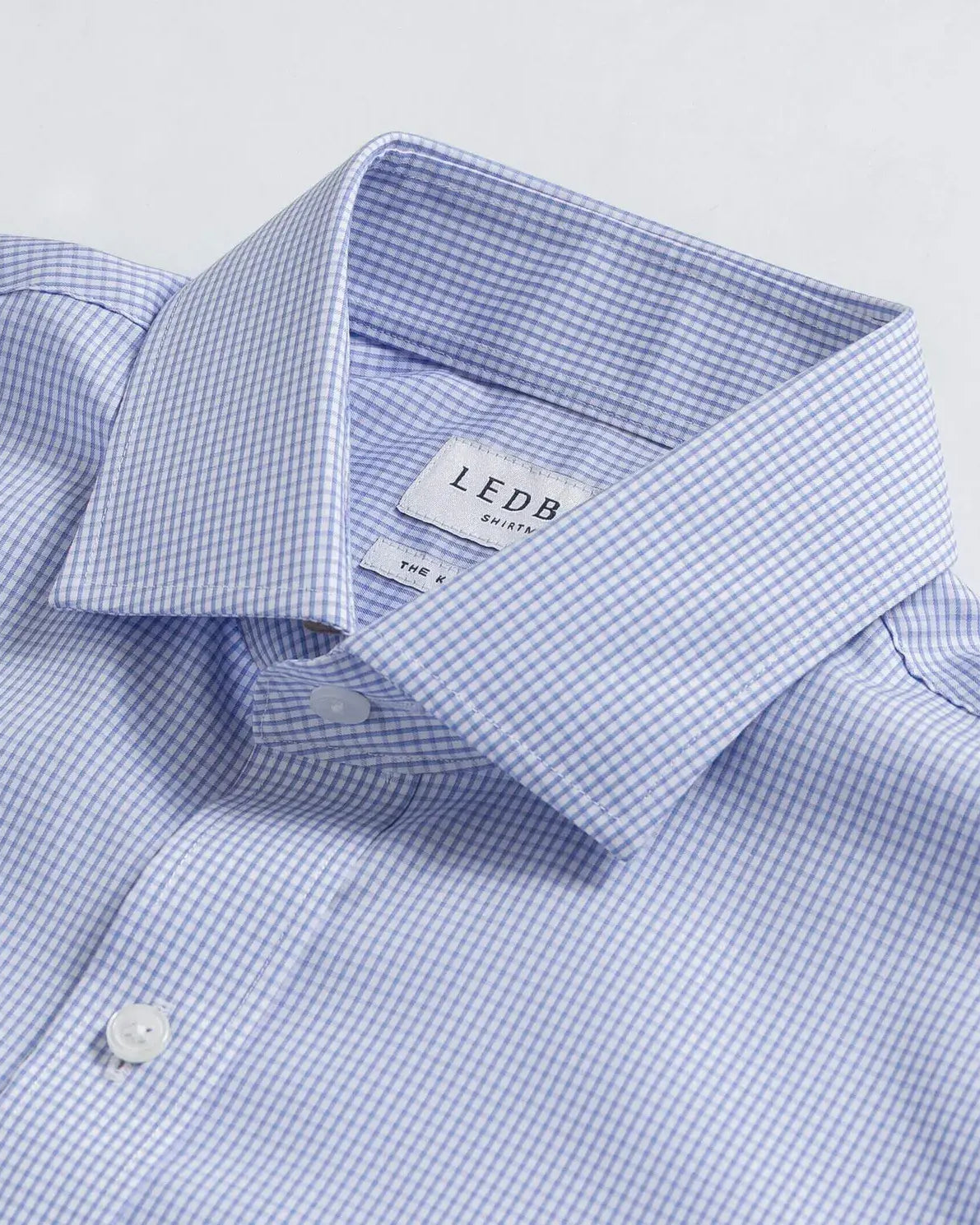 The Lilac Kent Micro Check Custom Shirt Custom Dress Shirt- Ledbury