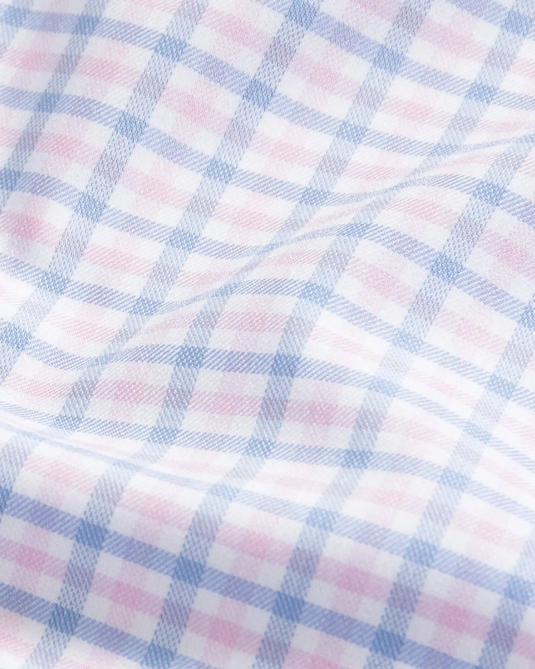 The Pink Journey Flex Performance Tattersall Custom Shirt Custom Dress Shirt- Ledbury
