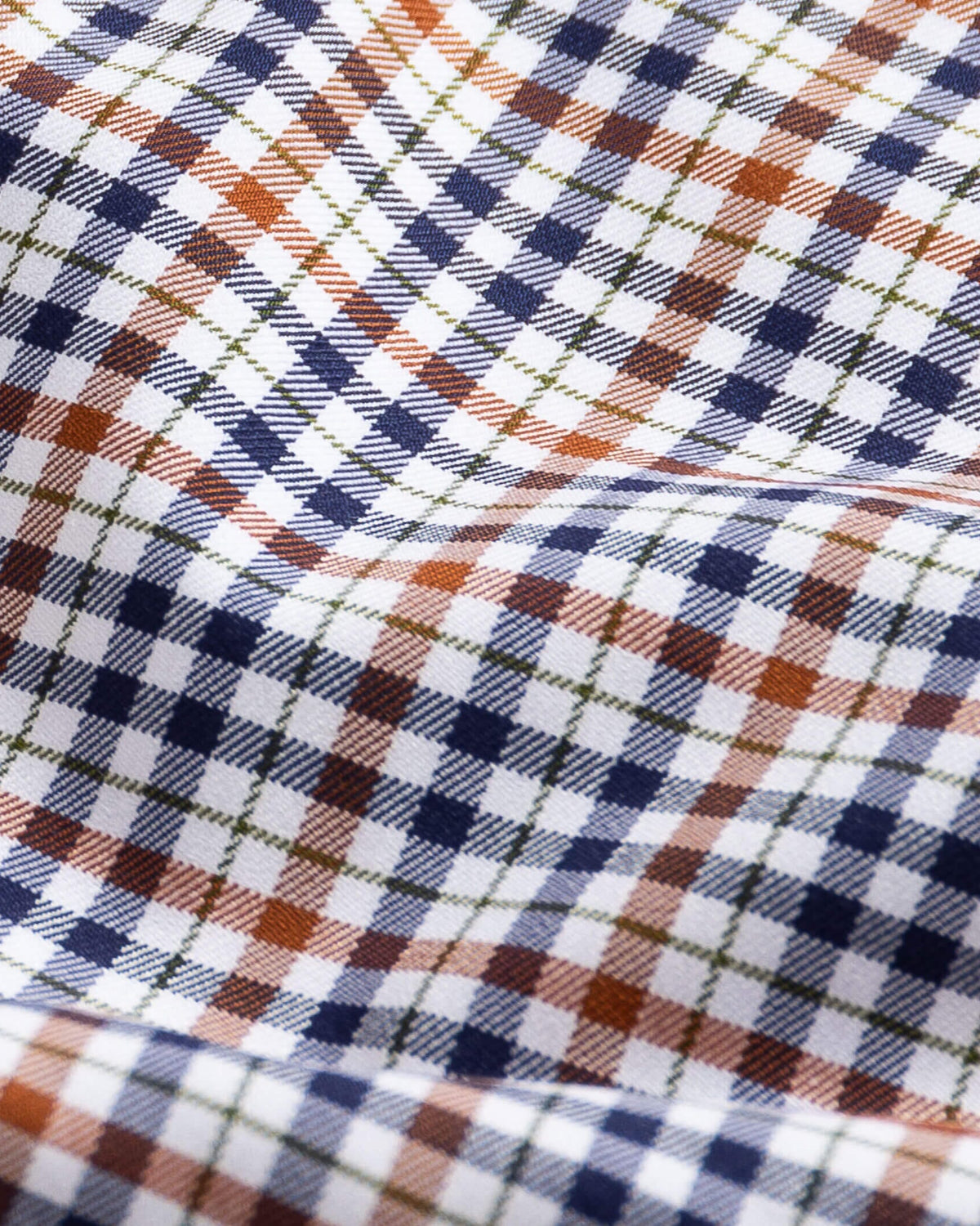 Journey Flex check dress shirt fabric close-up - wrinkle-resistant performance material