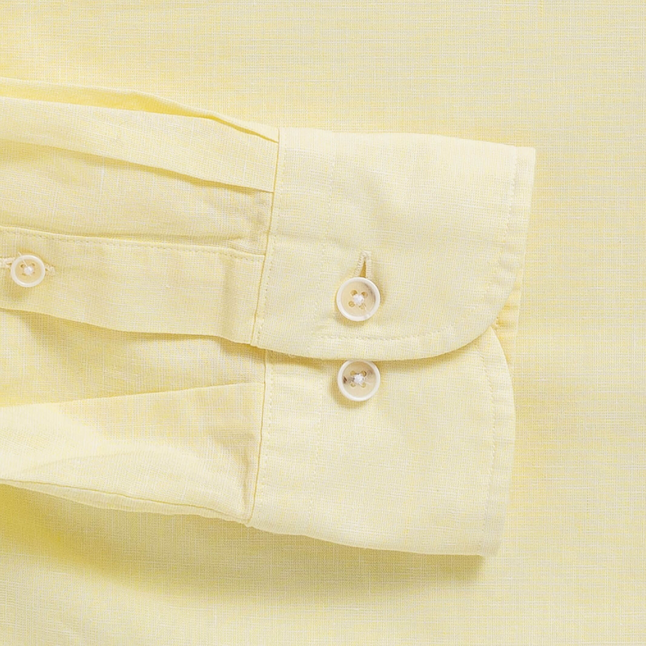 The Yellow Barretto Cotton Linen Custom Shirt Custom Casual Shirt- Ledbury