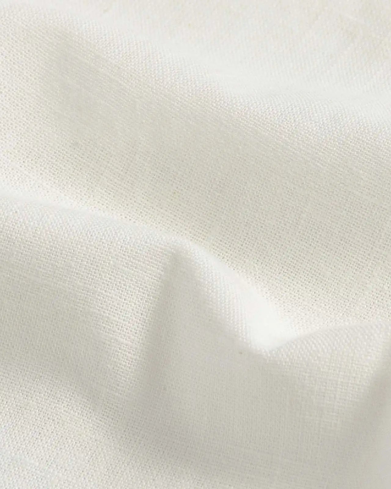Cream Sandoval Oxford Chambray fabric close-up — slub cotton texture, Ledbury