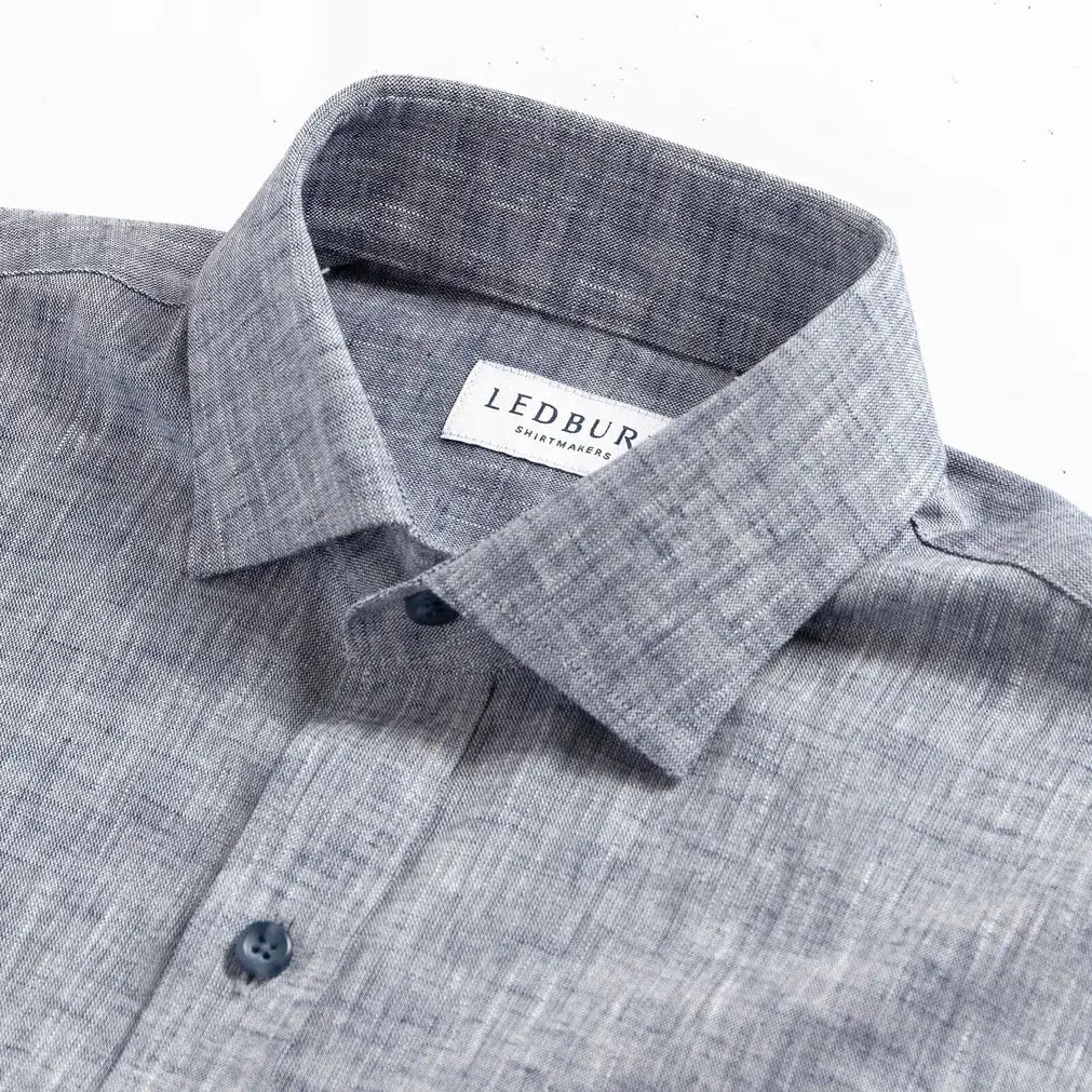 The Navy Blue Sandoval Utility Custom Shirt Custom Casual Shirt- Ledbury