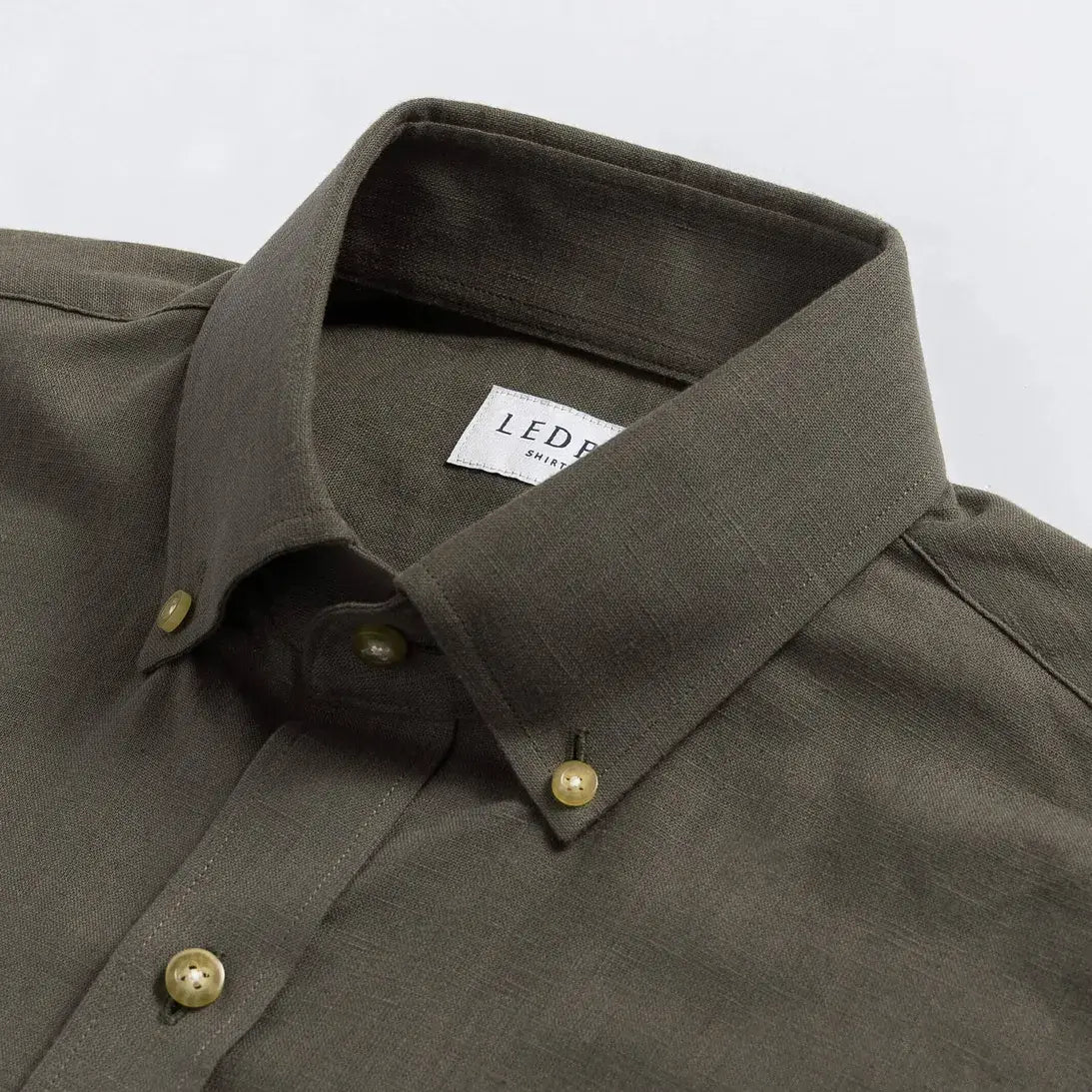 The Olive Sandoval Oxford Chambray Custom Shirt Custom Casual Shirt- Ledbury