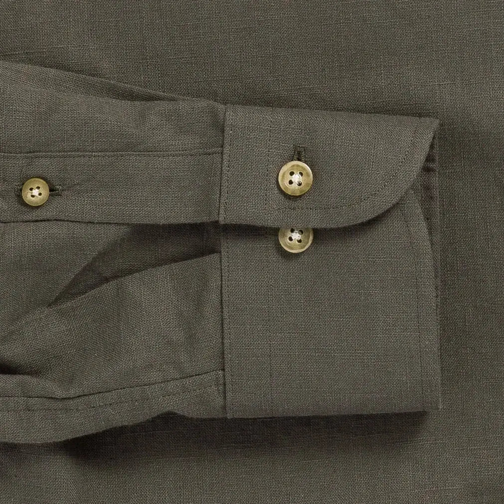 The Olive Sandoval Oxford Chambray Custom Shirt Custom Casual Shirt- Ledbury