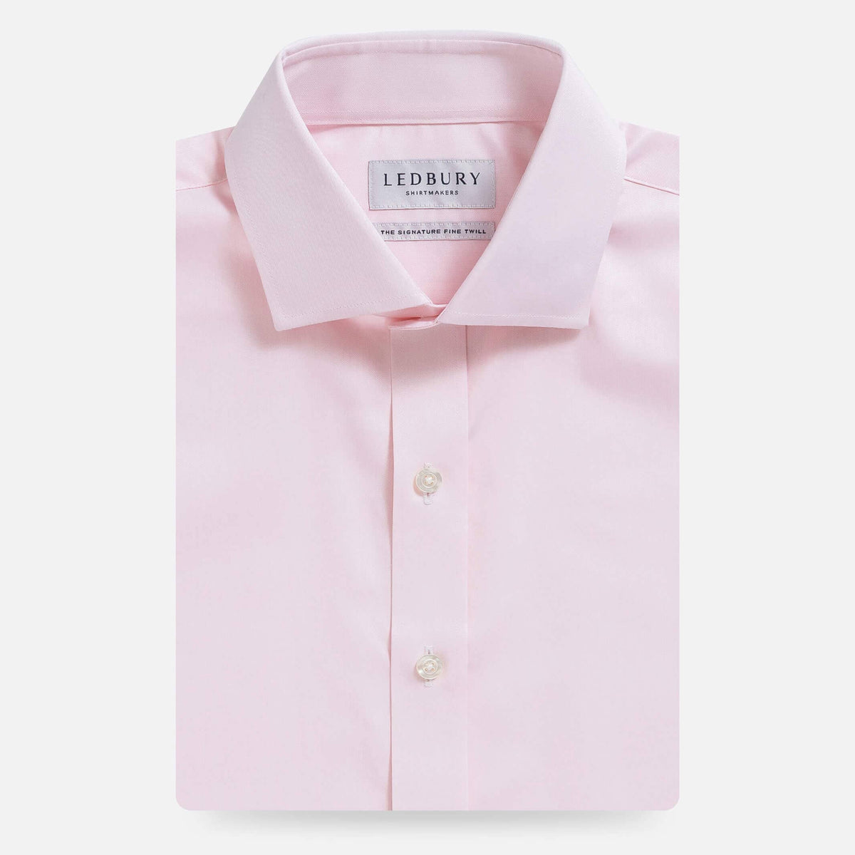 Pink Dress Shirt Signature Fine Twill
