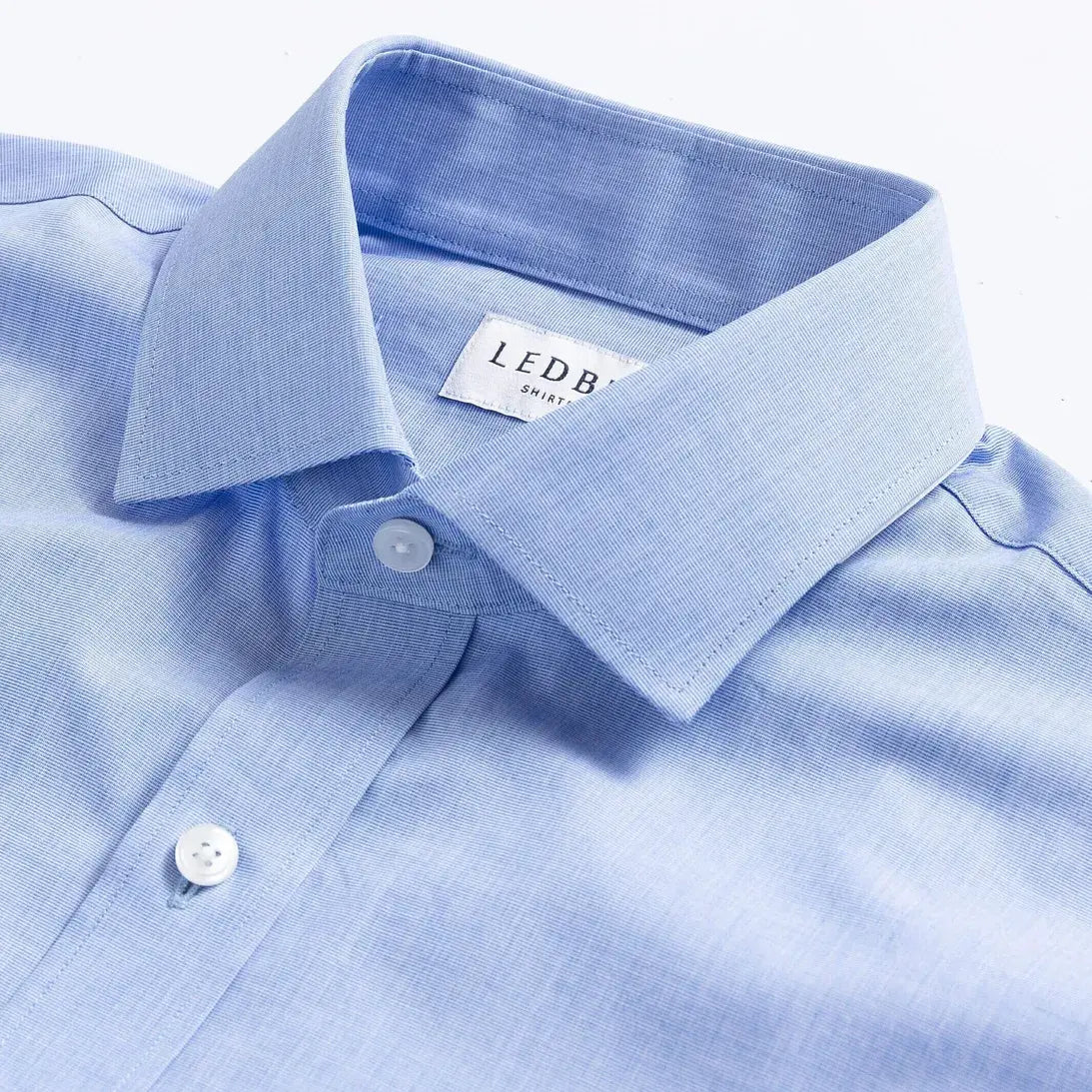 The Sky Blue Whitman Chambray Custom Shirt Custom Dress Shirt- Ledbury