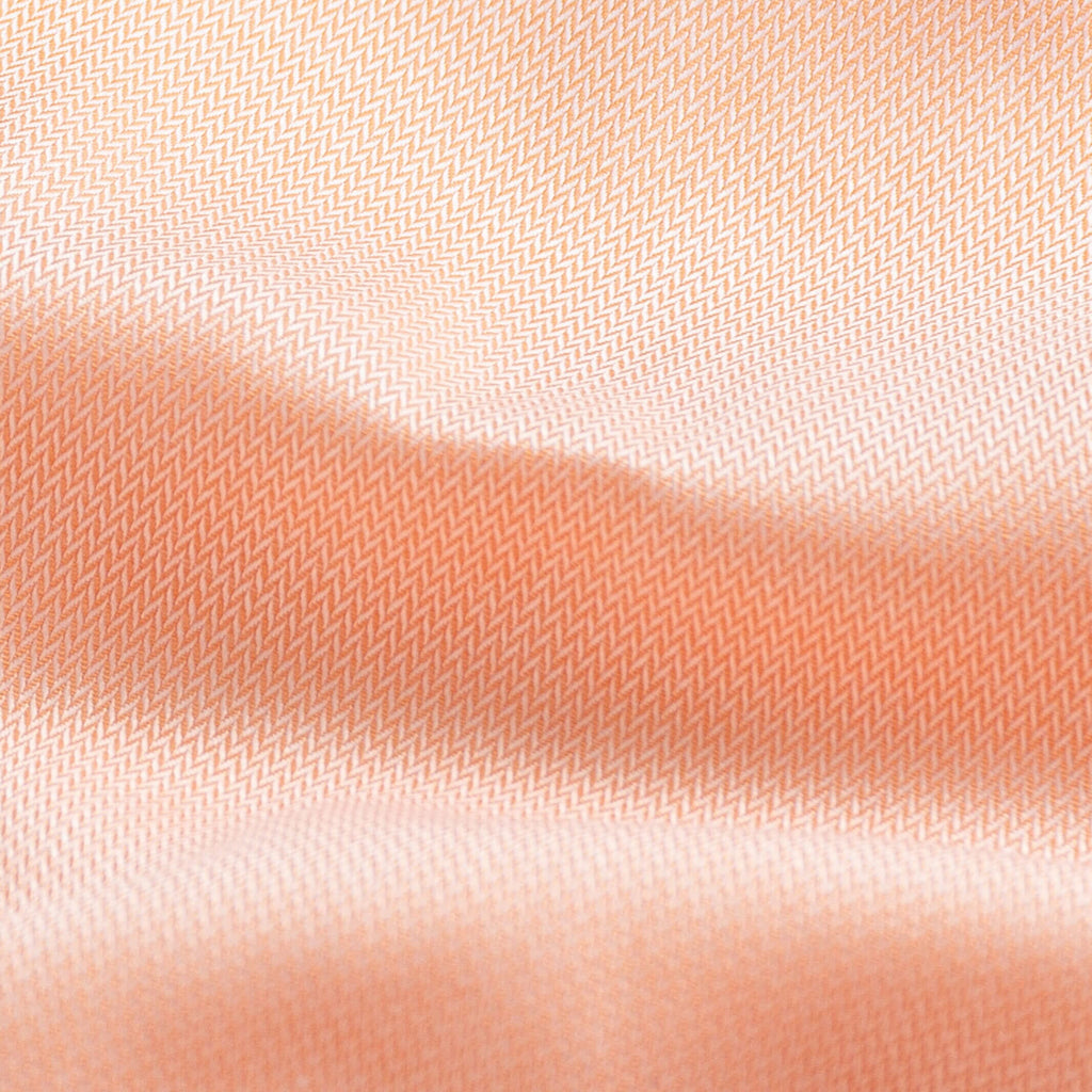 The Orange Hutchins Herringbone Custom Shirt Custom Dress Shirt- Ledbury