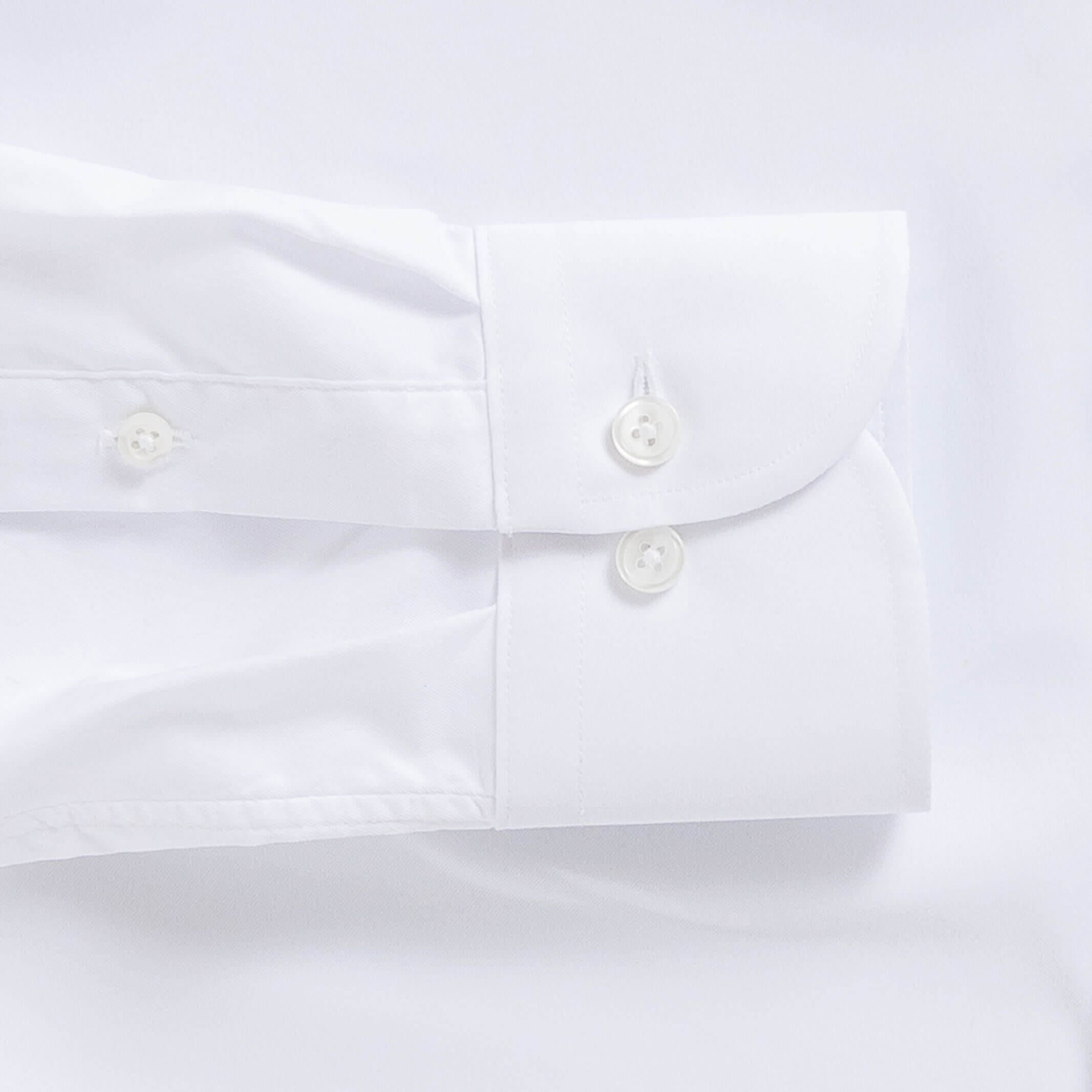 The White Canon Performance Twill Custom Shirt Custom Dress Shirt- Ledbury