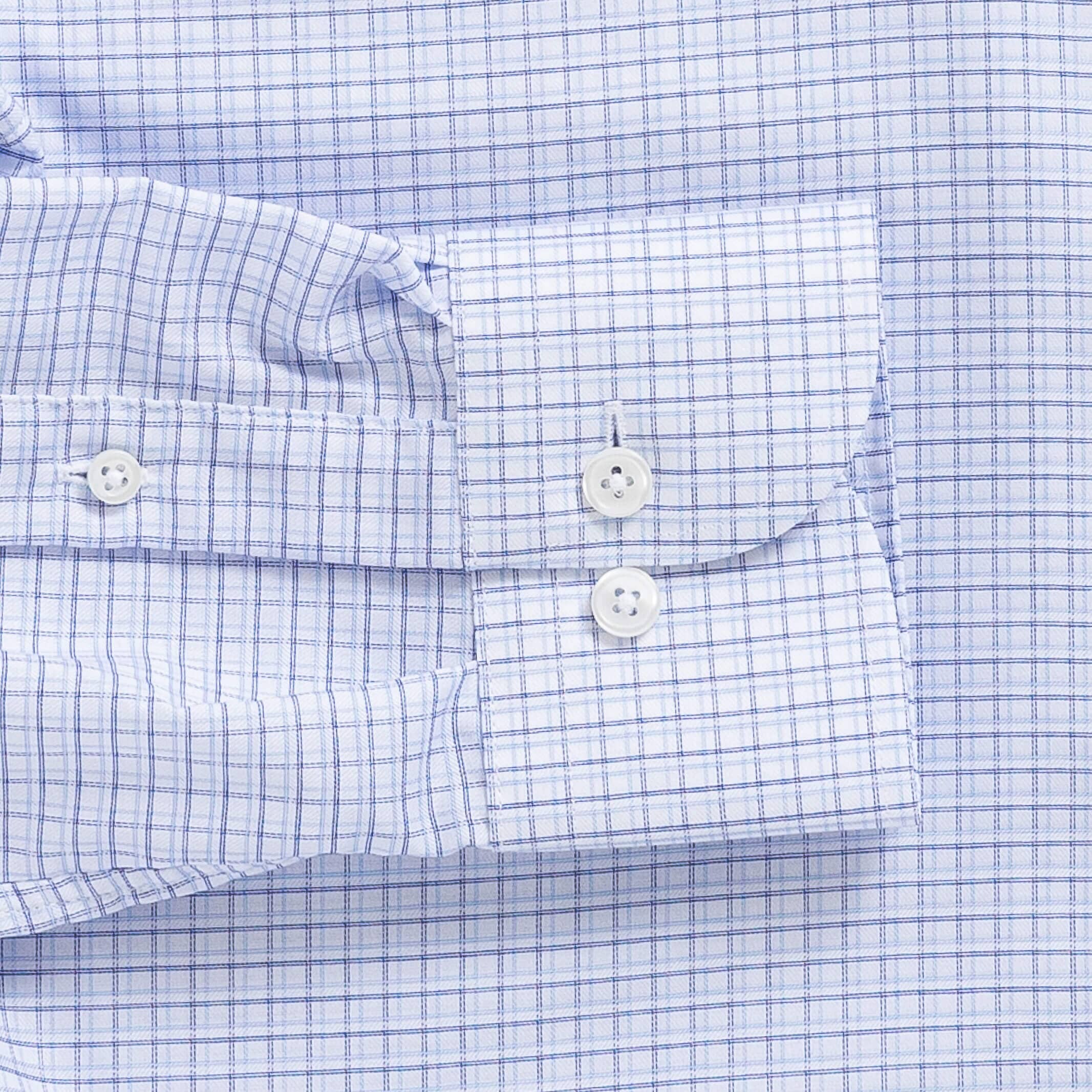 The Blue Cappell Comfort Strech Custom Shirt Custom Dress Shirt- Ledbury