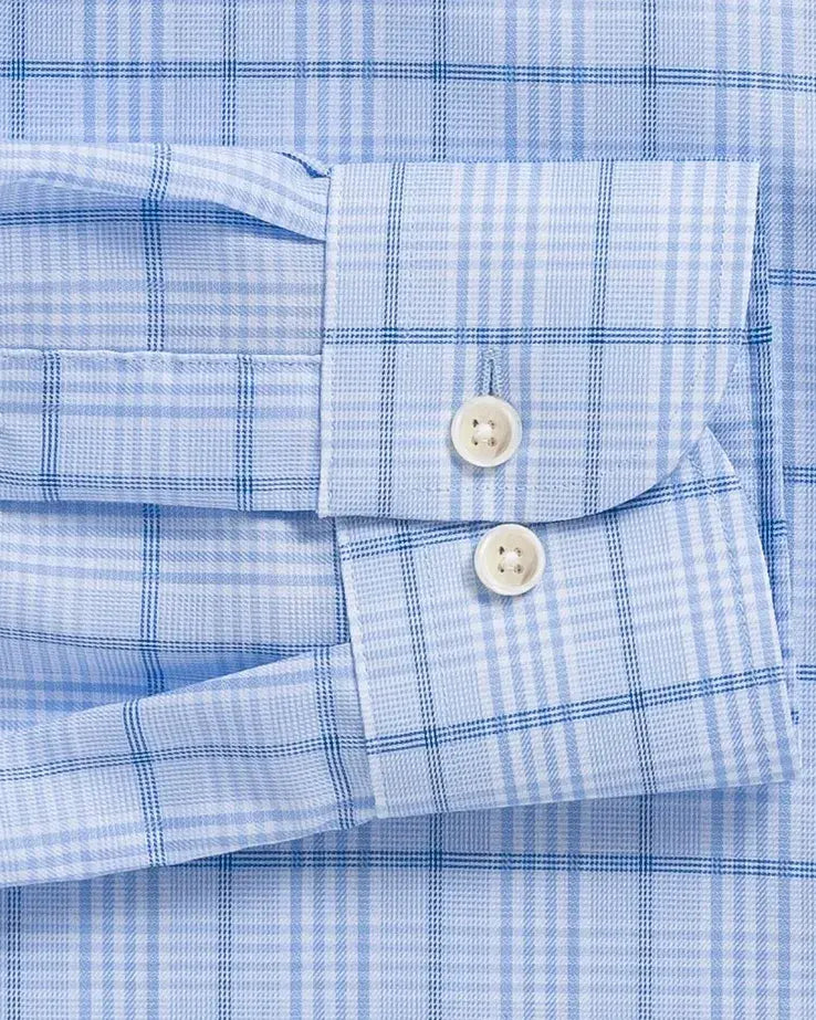 The Blue Coventry Comfort Stretch Custom Shirt Custom Dress Shirt- Ledbury