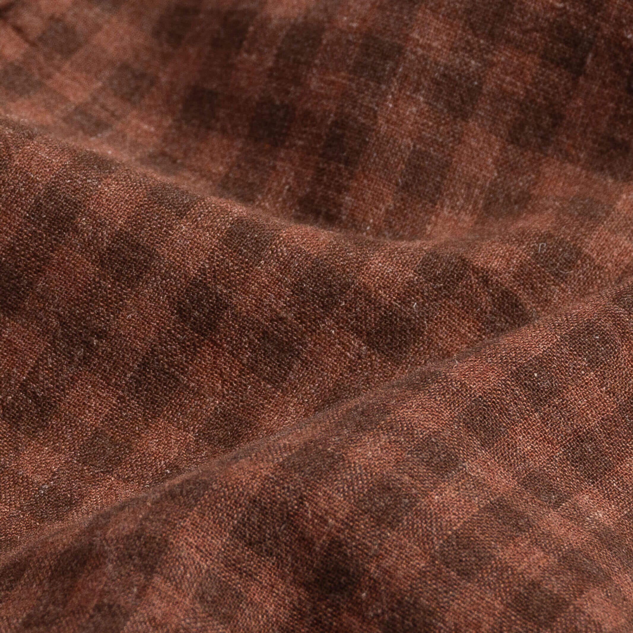 The Baked Clay Briese Linen Cotton Gingham Custom Shirt Custom Casual Shirt- Ledbury