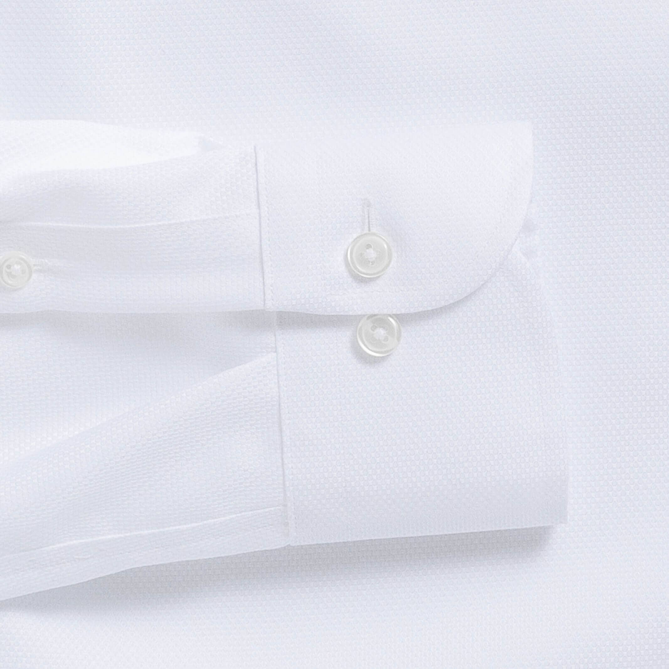 The White Elden Dobby Non Iron Custom Shirt Custom Dress Shirt- Ledbury