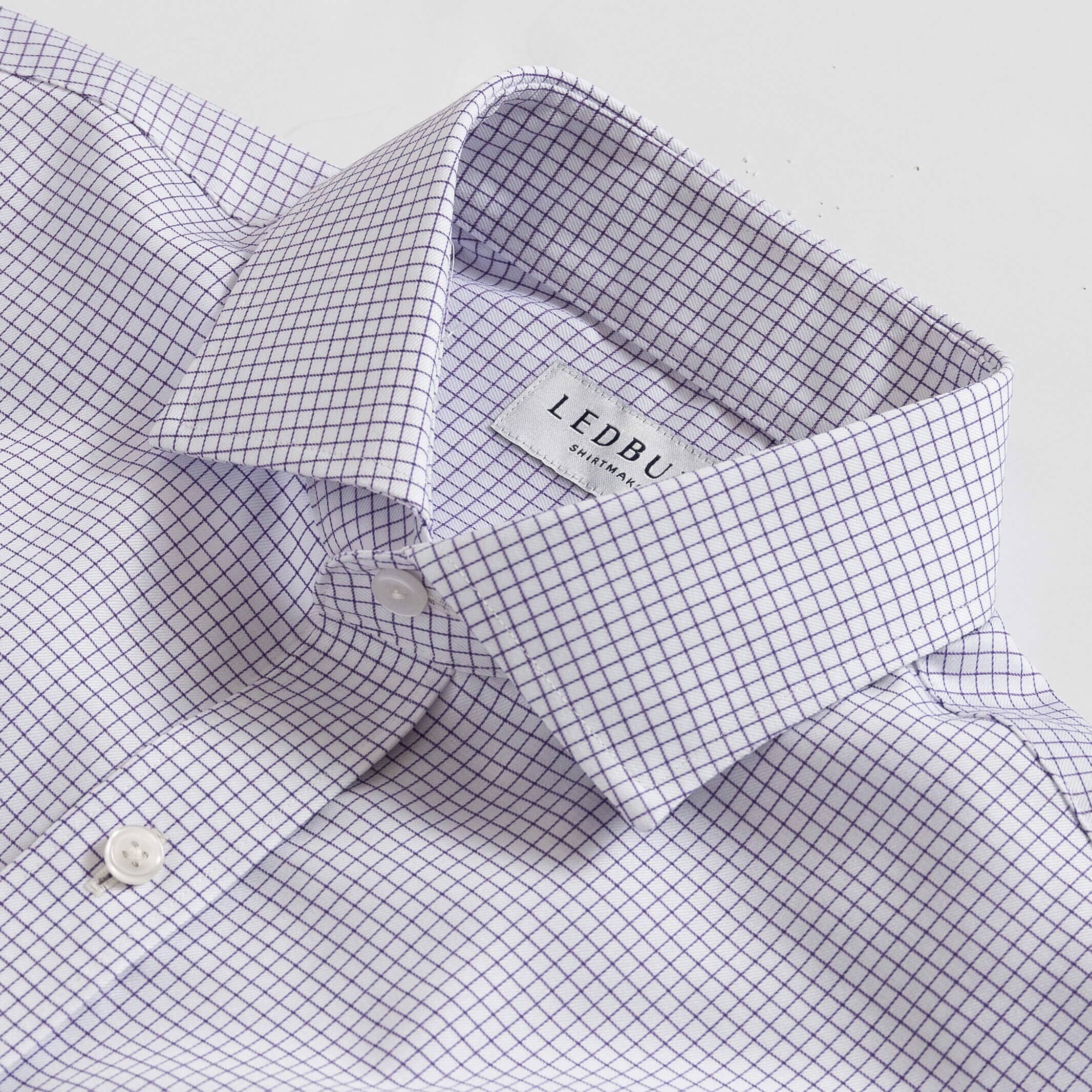 The Violet Faber Non Iron Twill Custom Shirt Custom Dress Shirt- Ledbury